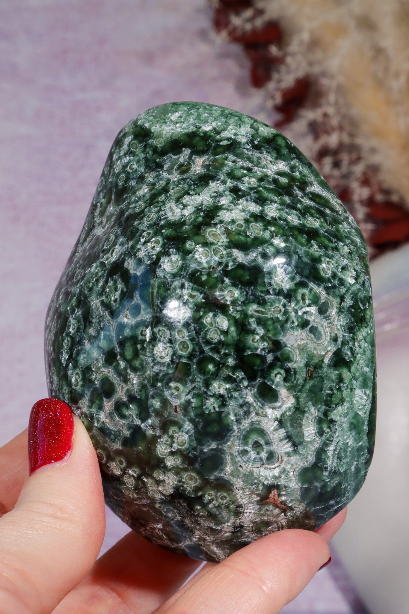 Polished Seraphinite Specimen 334gr, Russia Specimen Tali & Loz Crystals