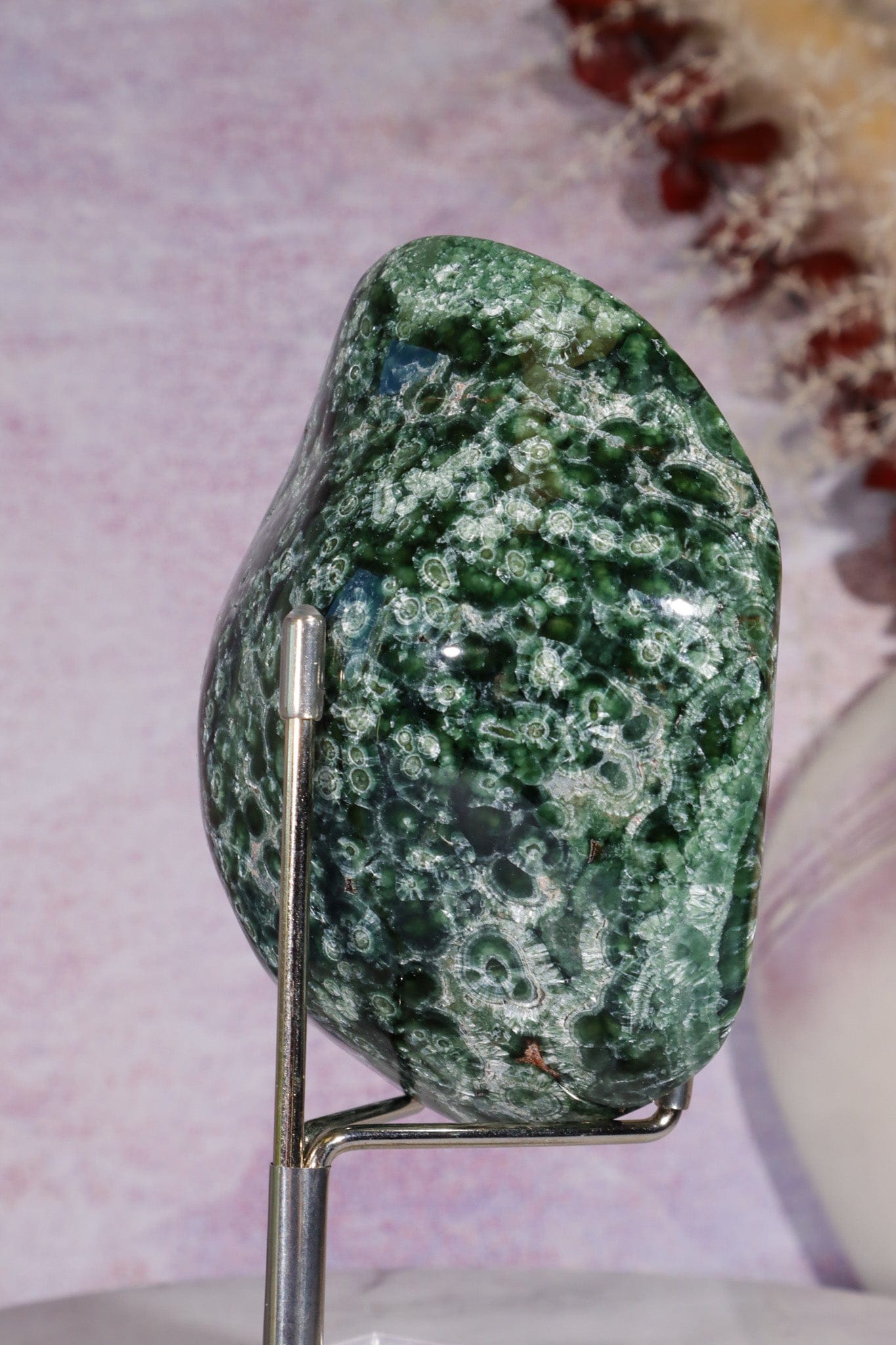 Polished Seraphinite Specimen 334gr, Russia Specimen Tali & Loz Crystals