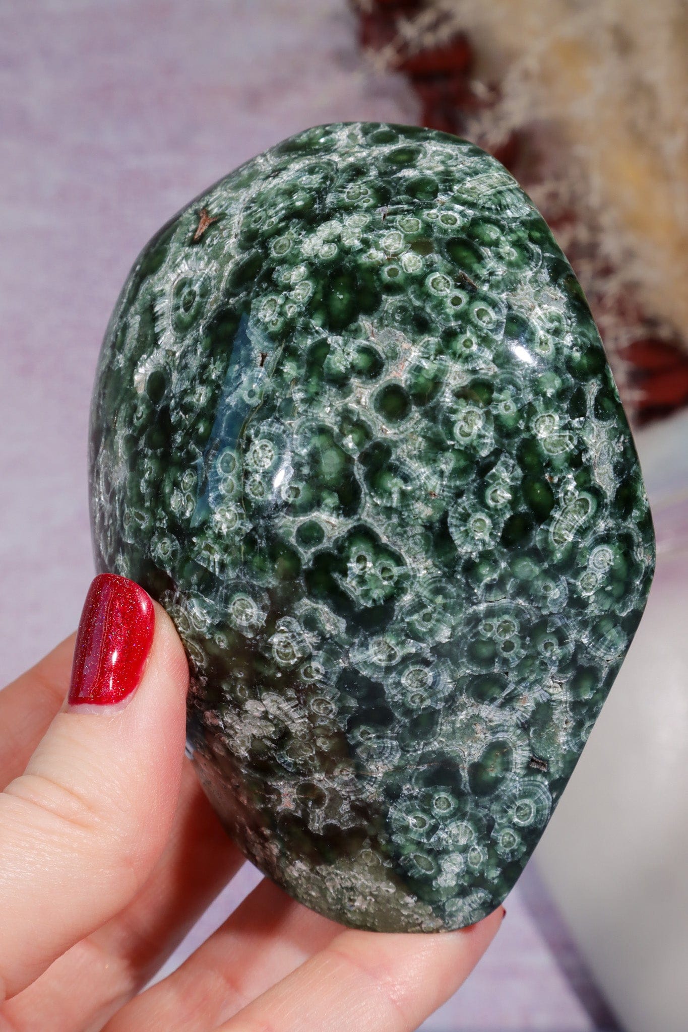 Polished Seraphinite Specimen 334gr, Russia Specimen Tali & Loz Crystals
