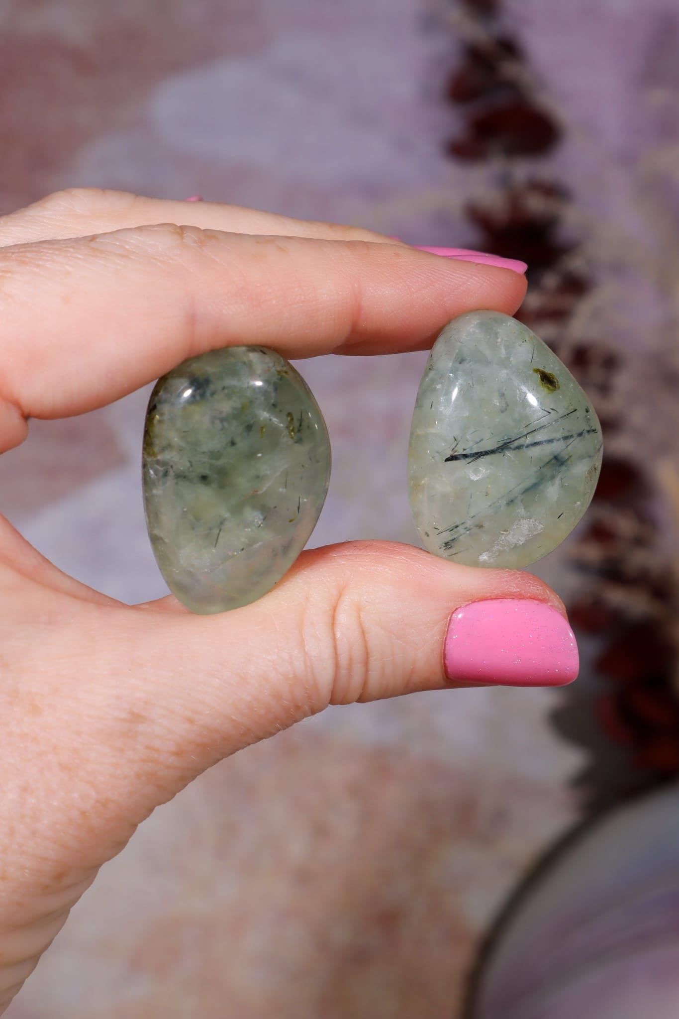 Prehnite Tumblestones | 20-30mm | Australia Tumblestones Tali & Loz Crystals