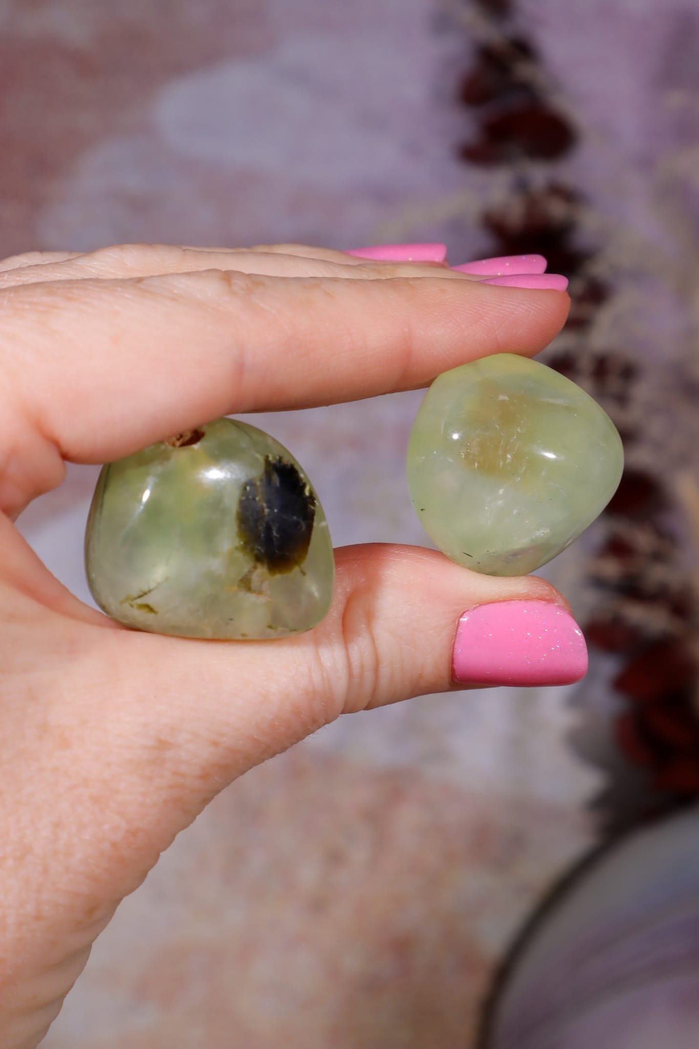 Prehnite Tumblestones | 20-30mm | Australia Tumblestones Tali & Loz Crystals