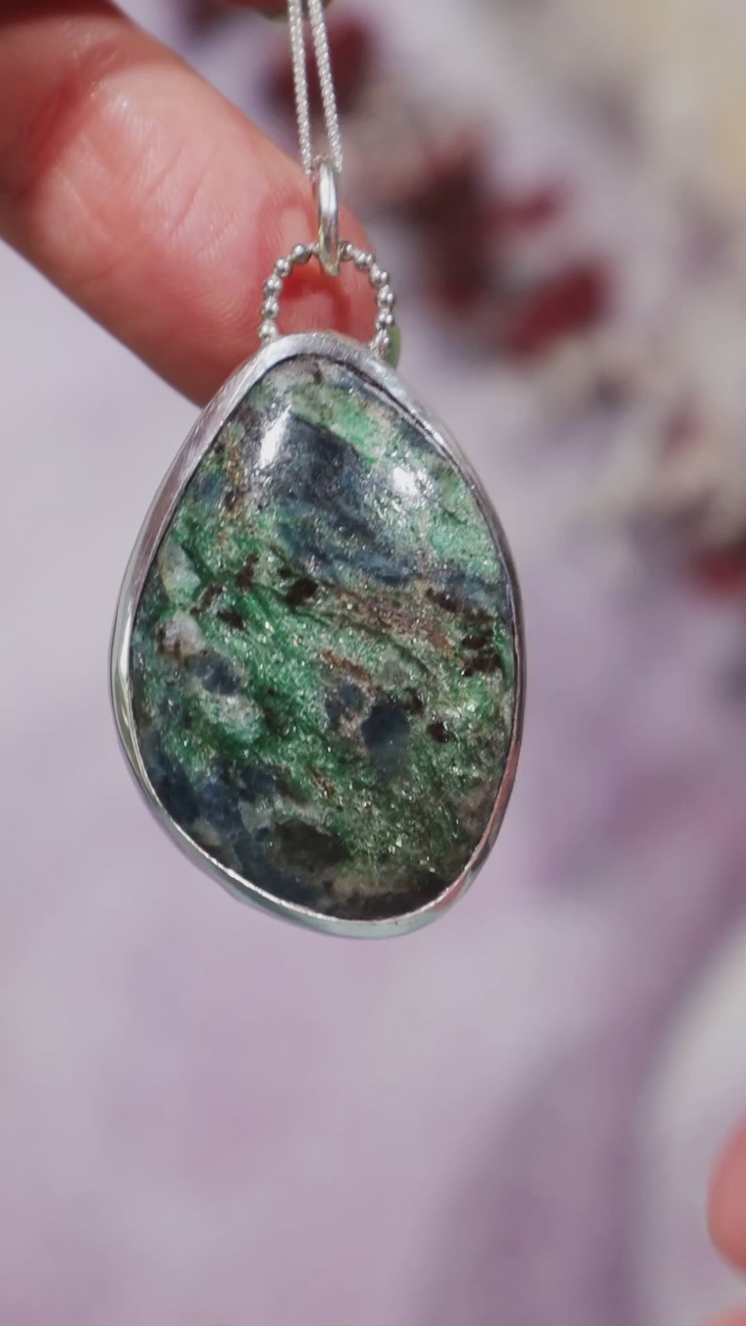 Trinity Stone Necklace, Pendant Size 3.7cm, Handmade in the UK