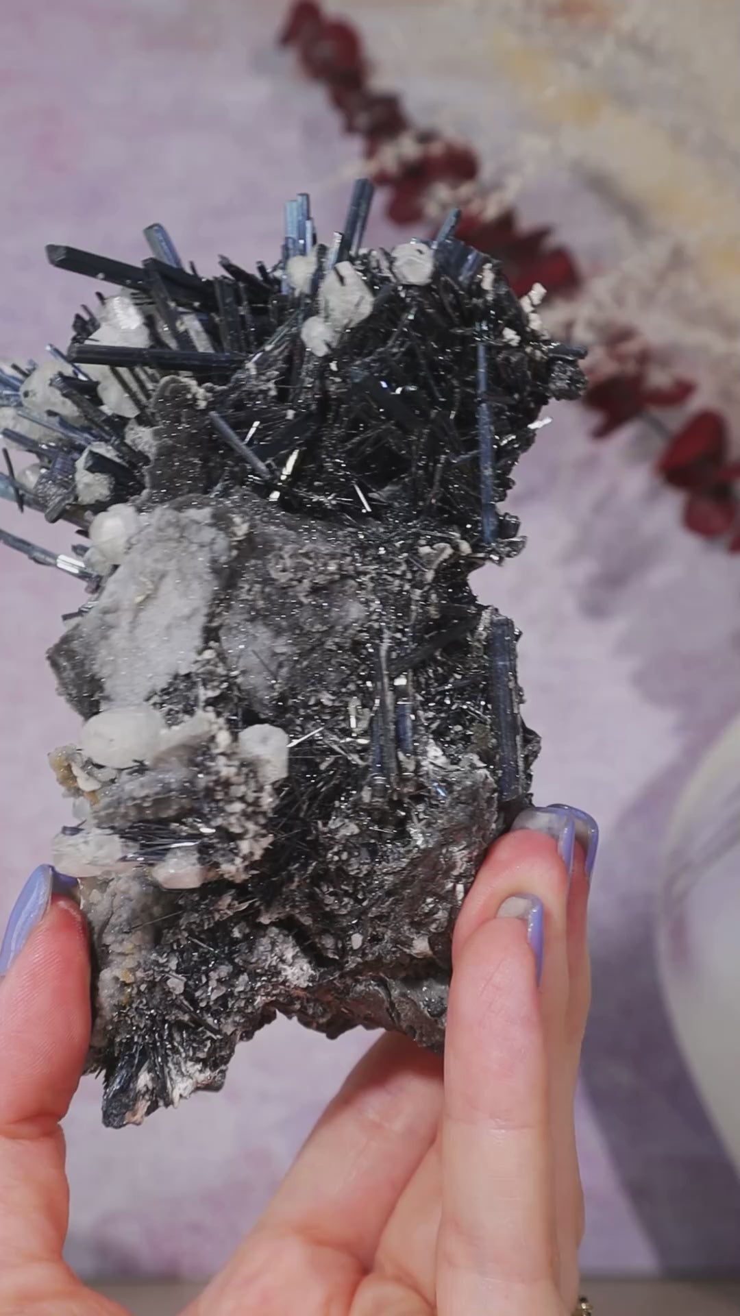 Stibnite Calcite Specimen 13cm