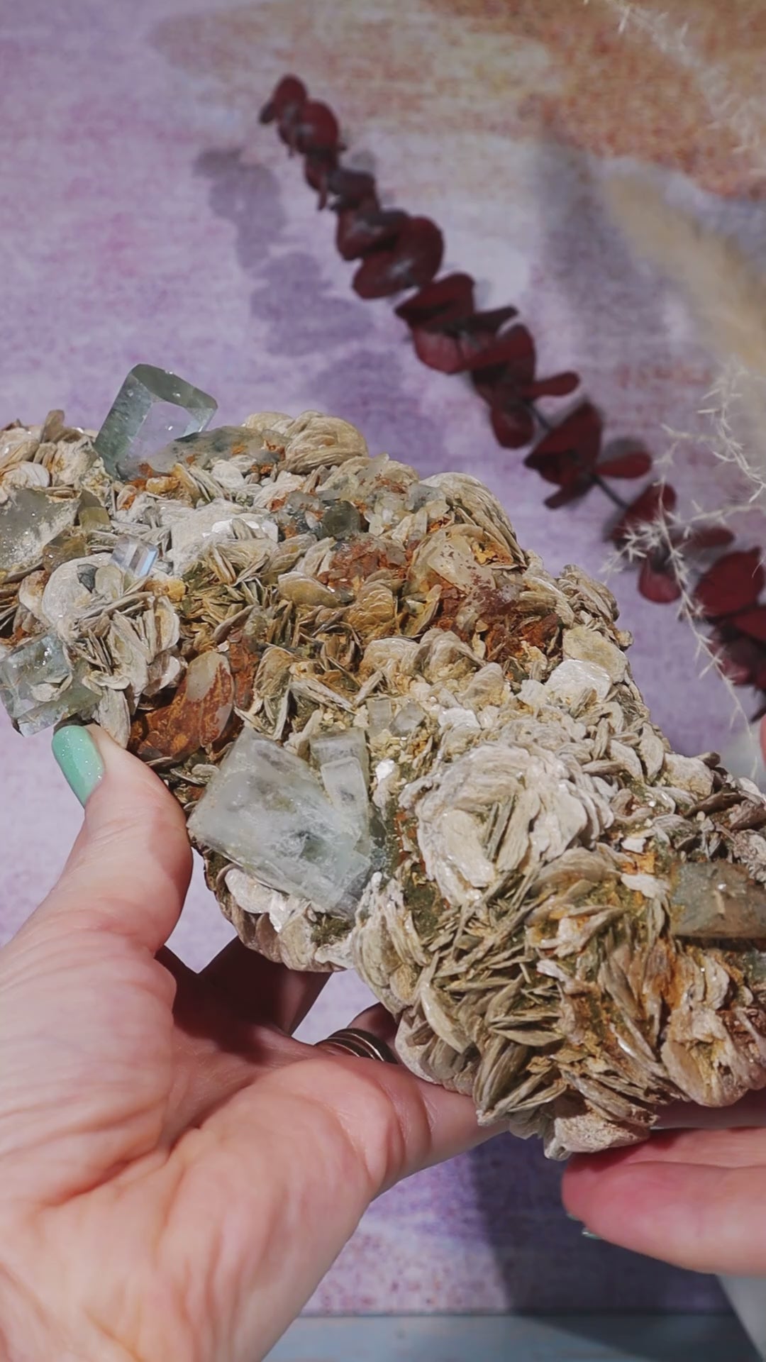 Aquamarine and Muscovite Large Specimen 20cm