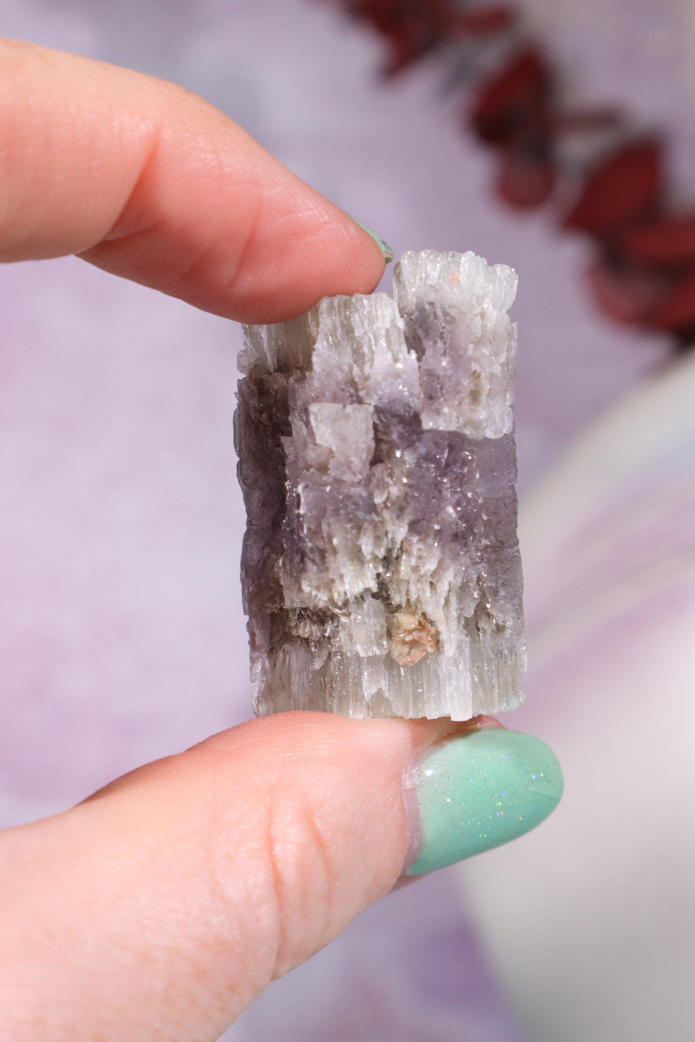 Purple Aragonite - Pesquera Spain Minerals Tali & Loz Crystals