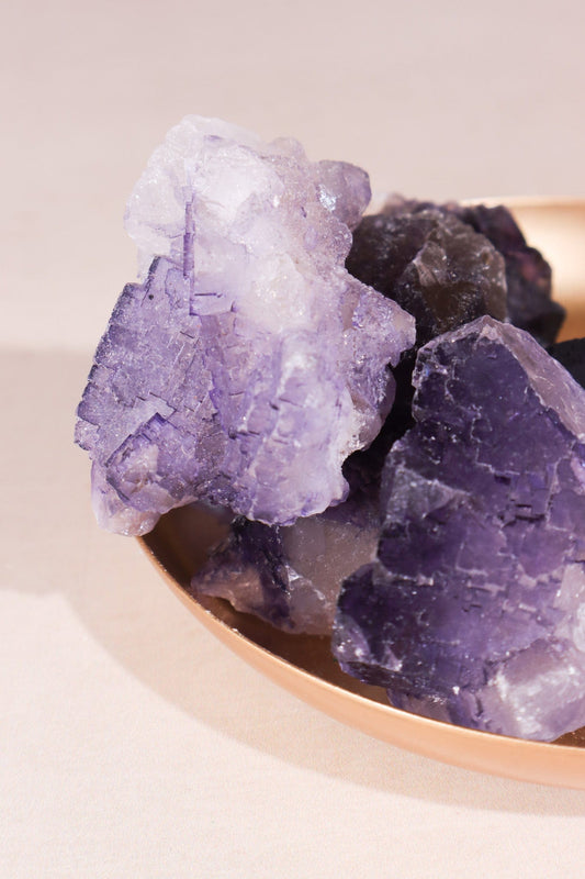 Purple Fluorite Rough 40-60mm Rough Crystals Tali & Loz Crystals