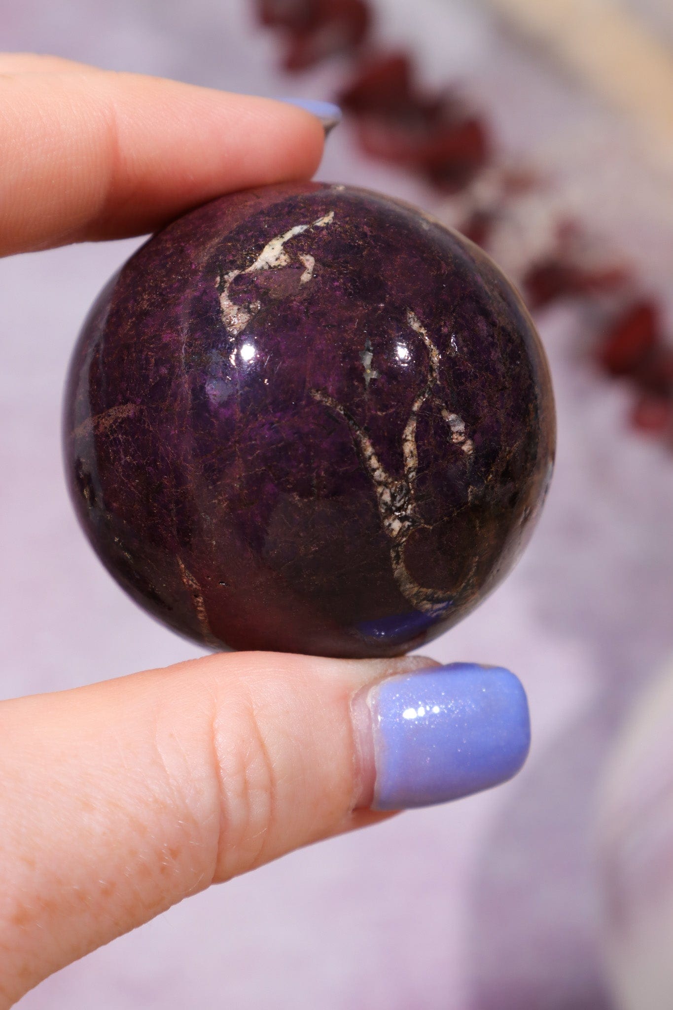 Purpurite Sphere 140gr Spheres Tali & Loz Crystals
