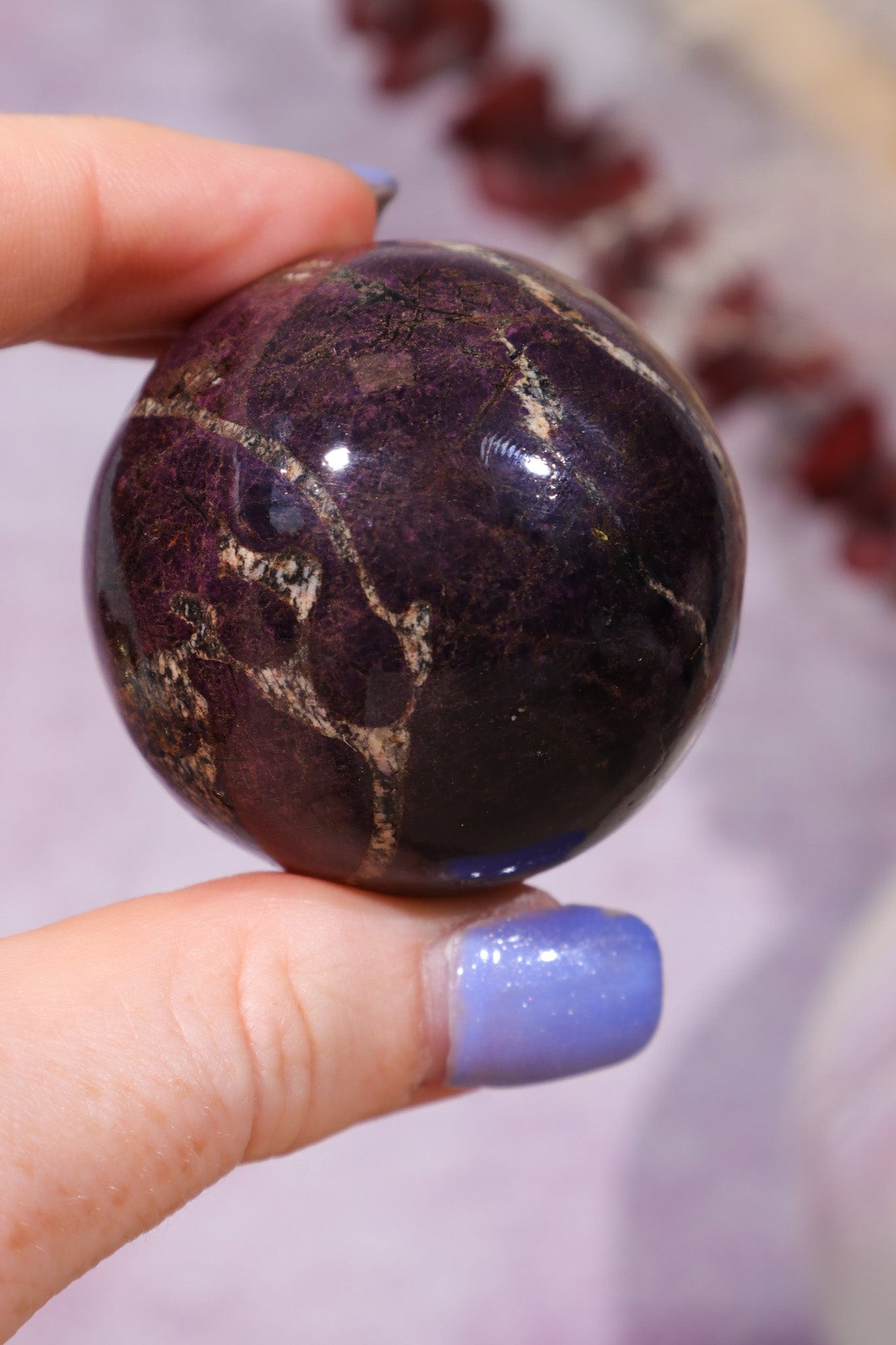 Purpurite Sphere 140gr Spheres Tali & Loz Crystals