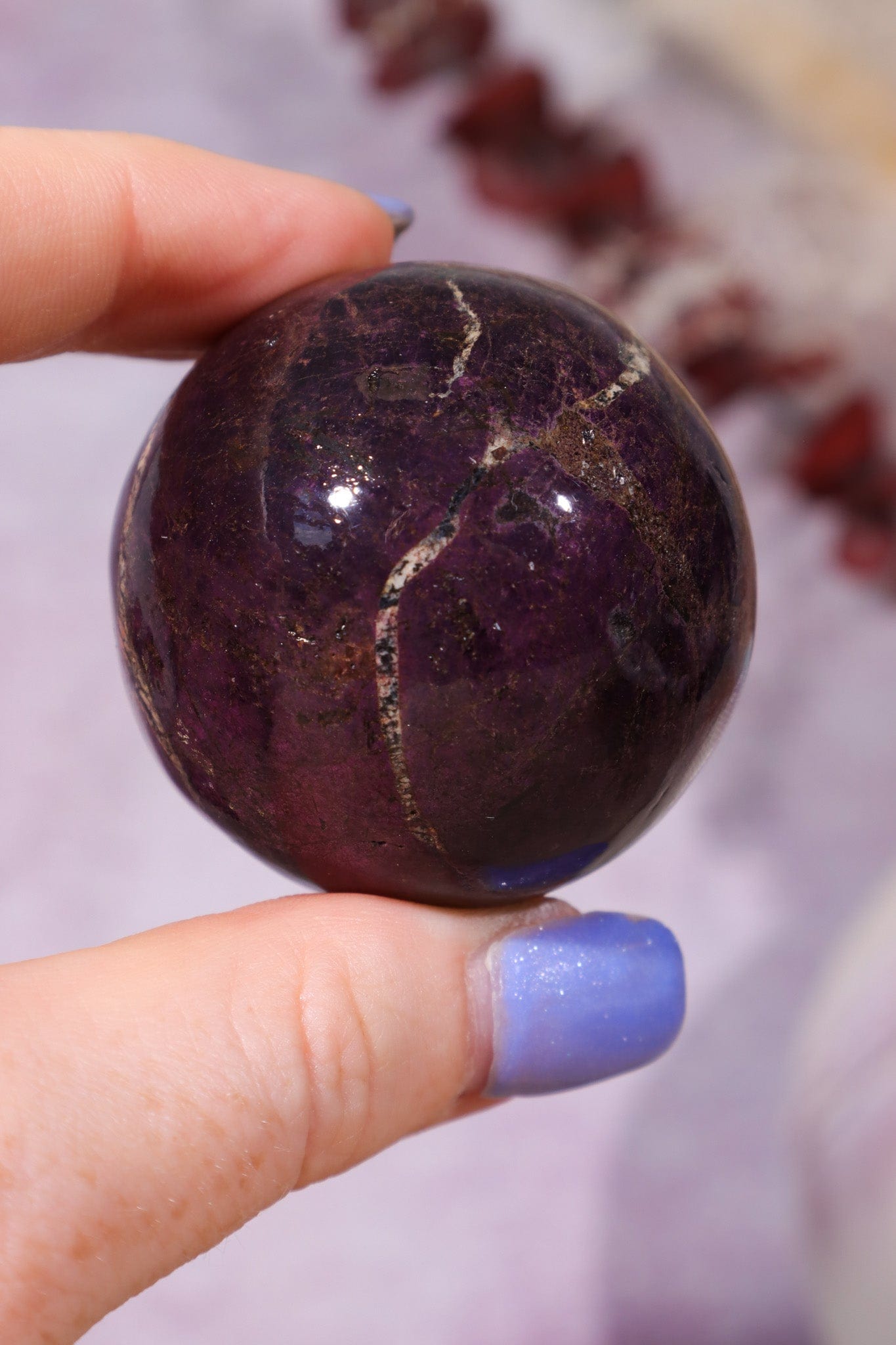 Purpurite Sphere 140gr Spheres Tali & Loz Crystals