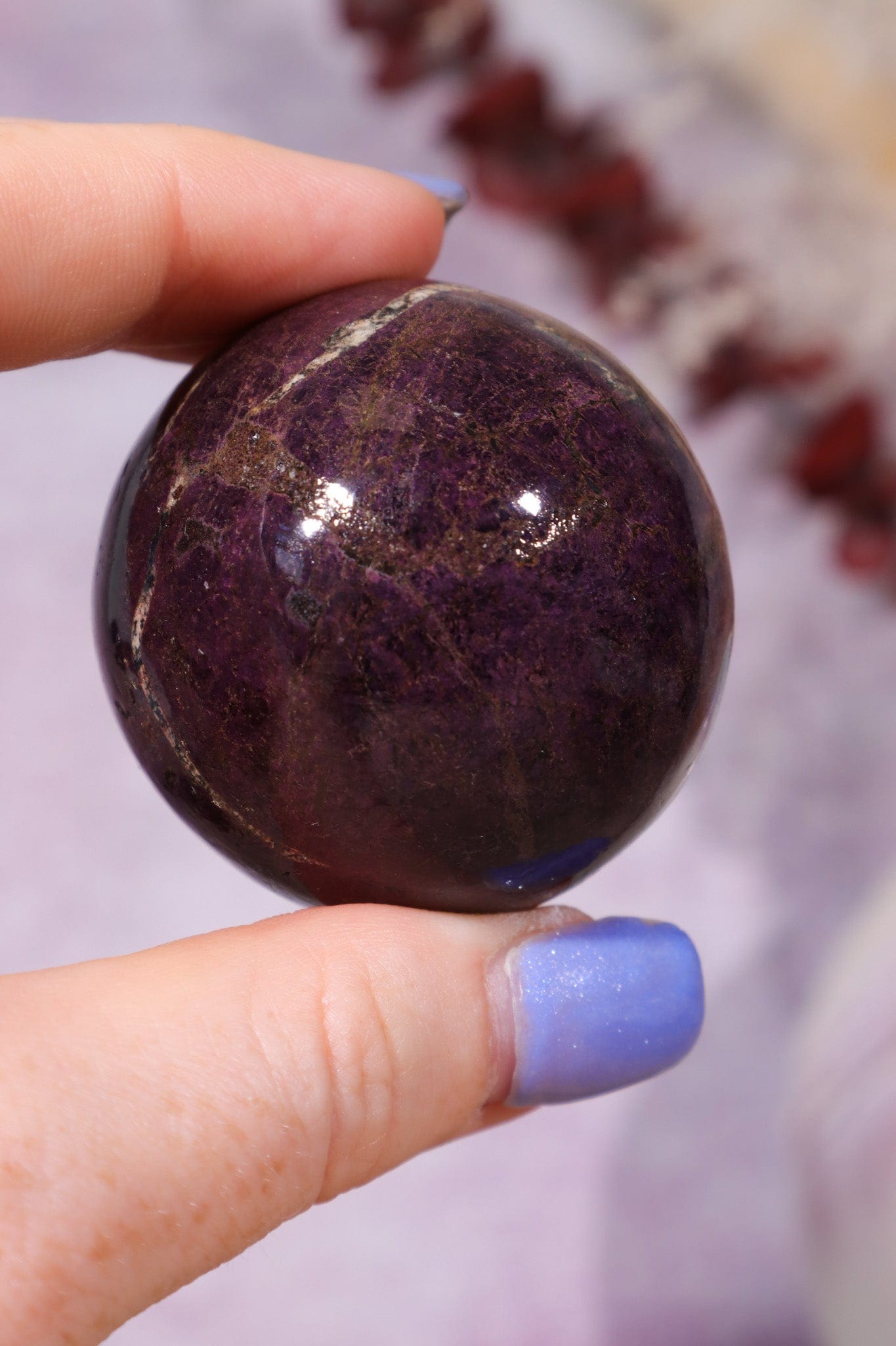 Purpurite Sphere 140gr Spheres Tali & Loz Crystals