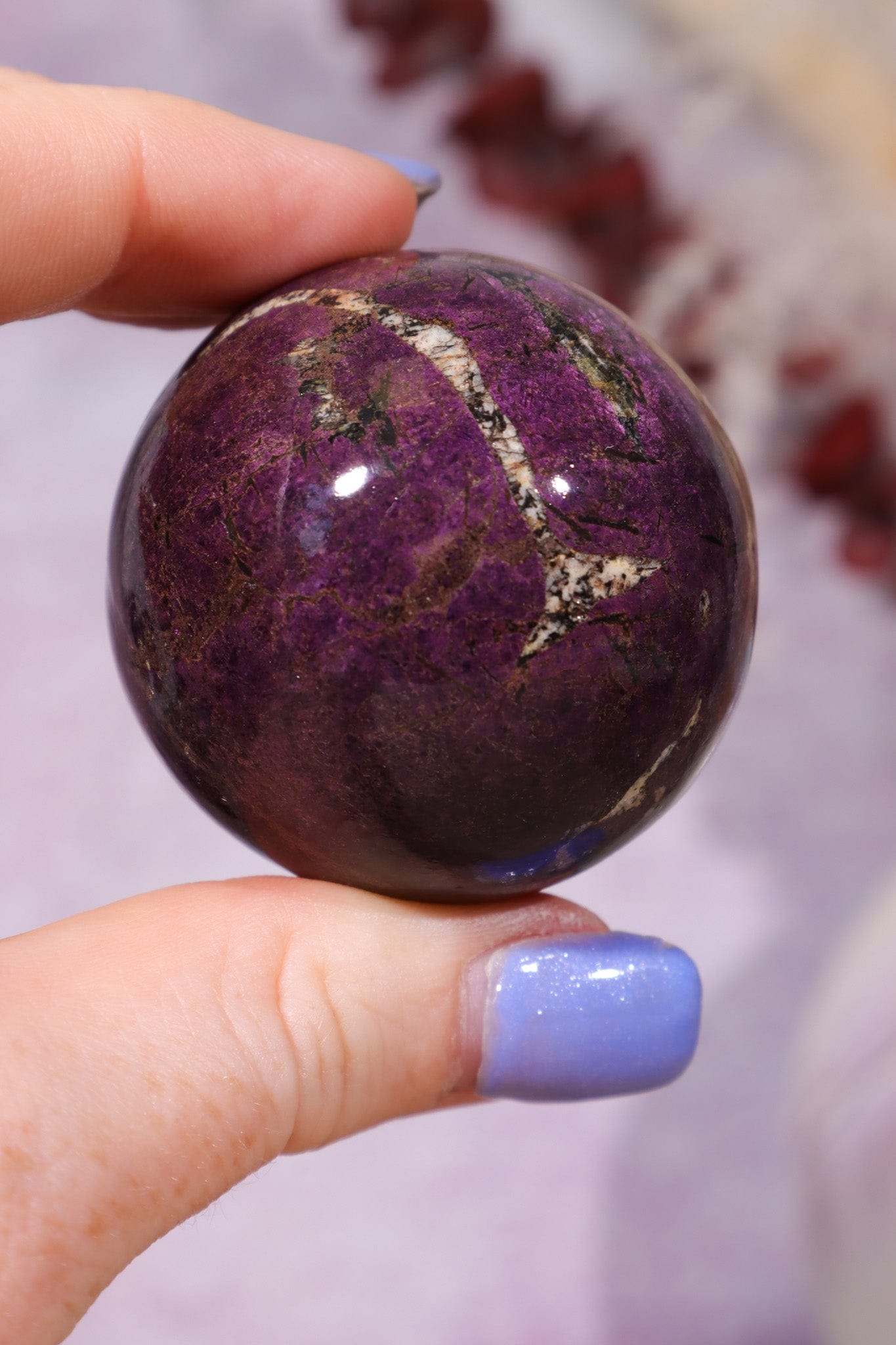 Purpurite Sphere 140gr Spheres Tali & Loz Crystals