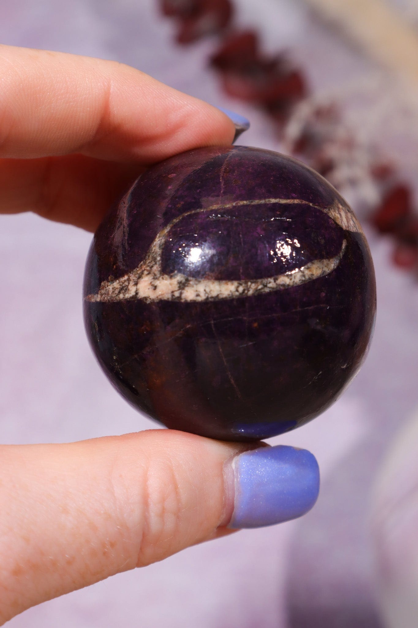 Purpurite Sphere 152gr Spheres Tali & Loz Crystals