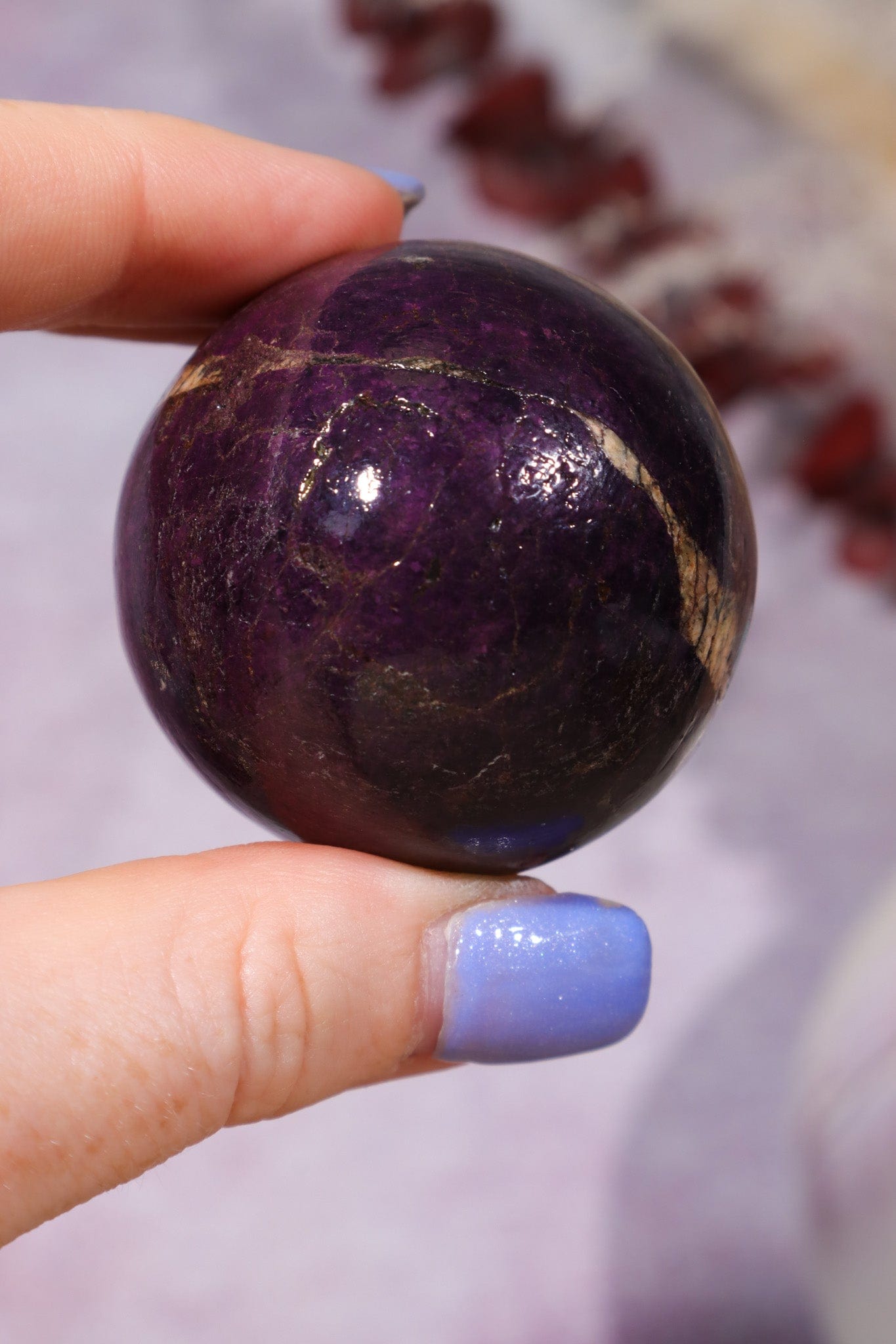 Purpurite Sphere 152gr Spheres Tali & Loz Crystals