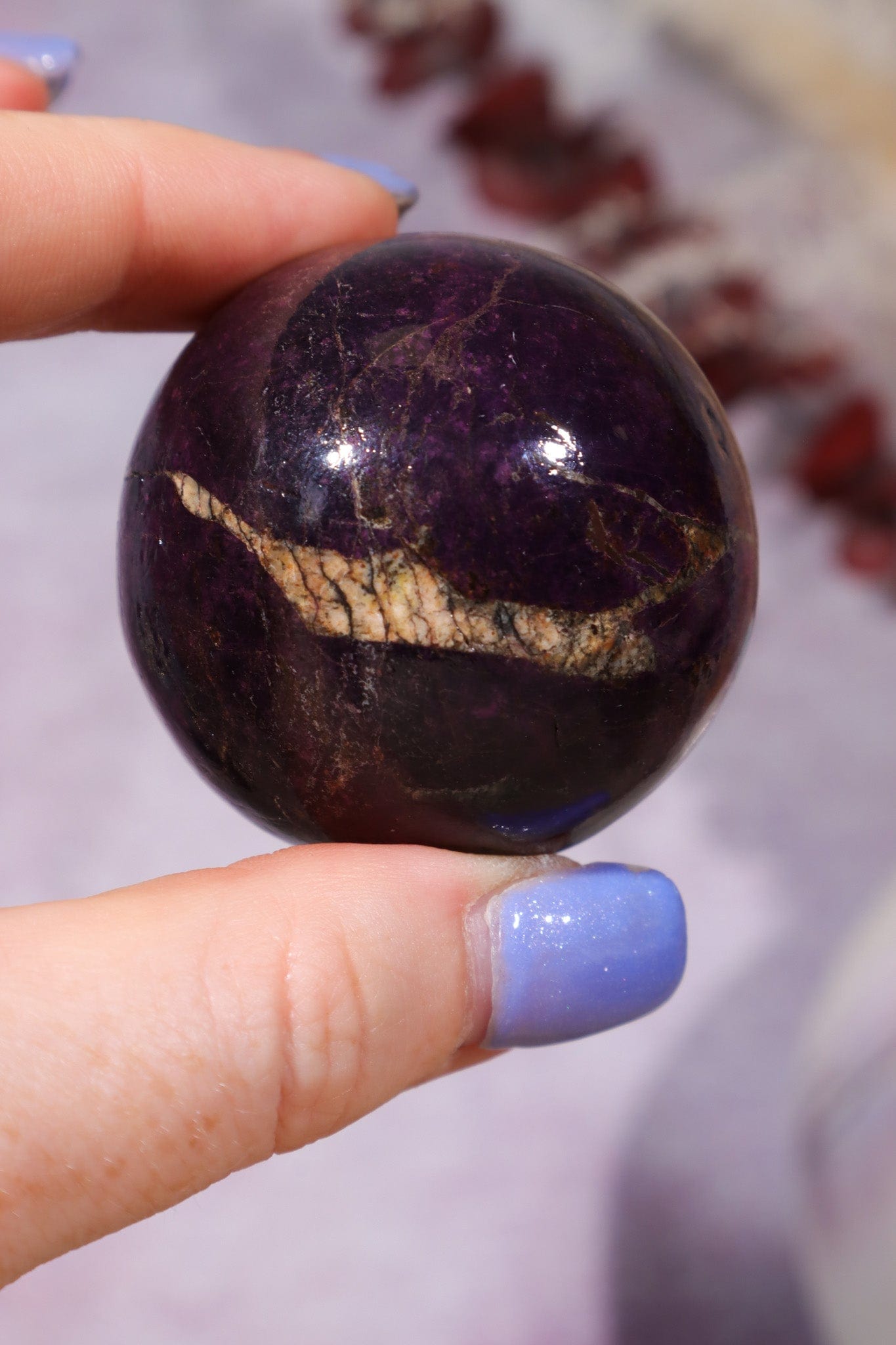 Purpurite Sphere 152gr Spheres Tali & Loz Crystals