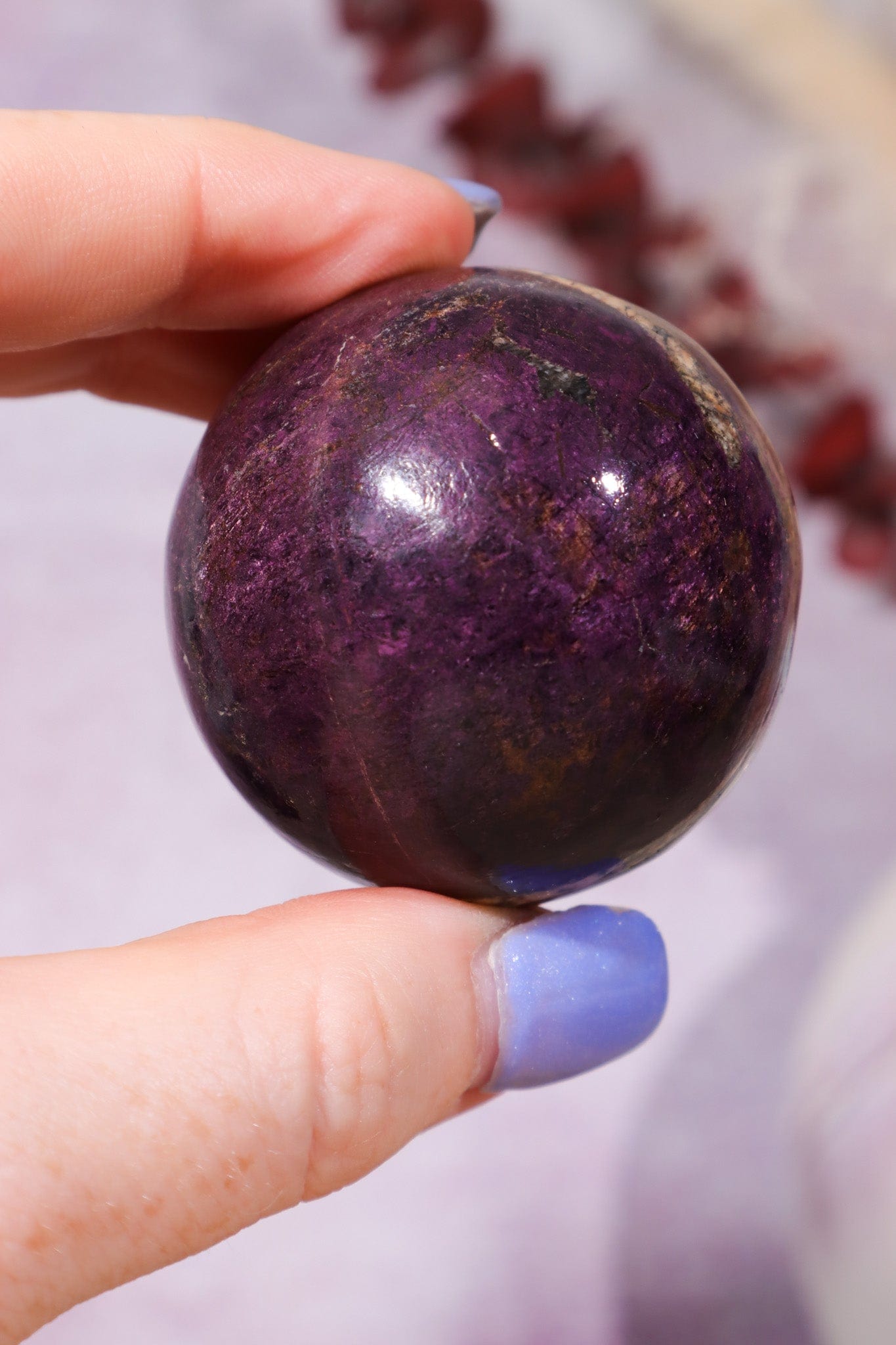 Purpurite Sphere 152gr Spheres Tali & Loz Crystals