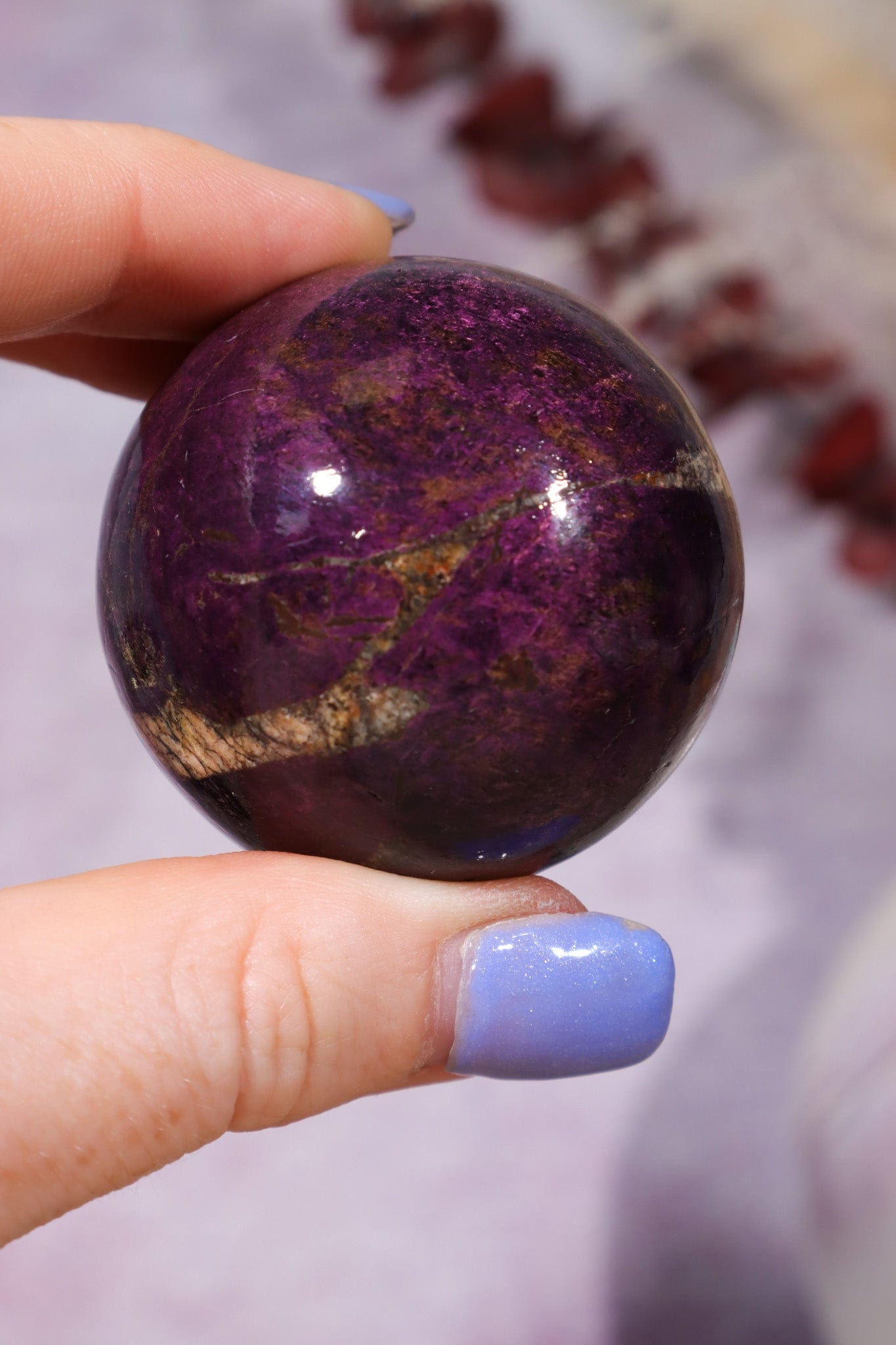 Purpurite Sphere 152gr Spheres Tali & Loz Crystals