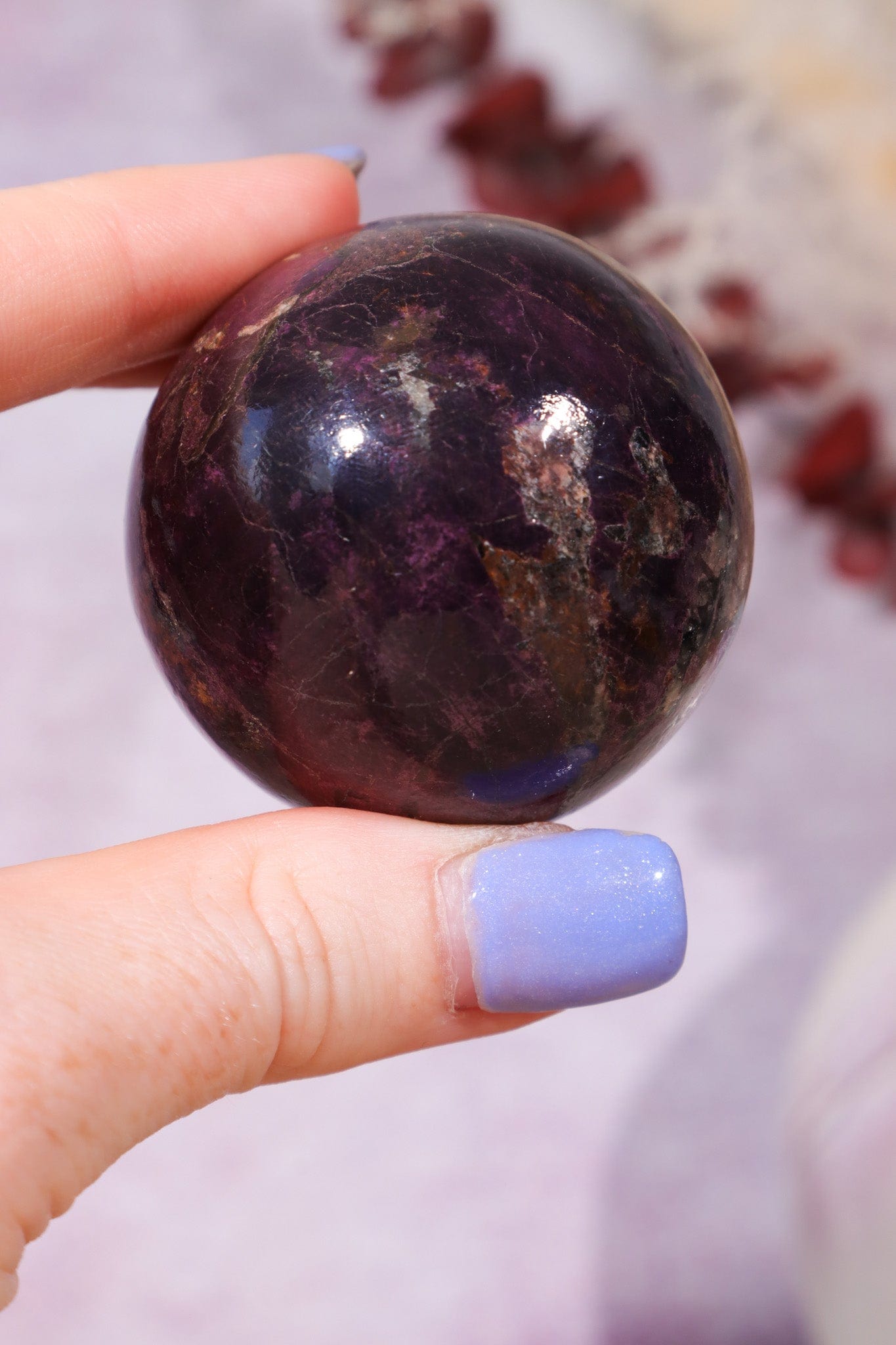 Purpurite Sphere 170gr Spheres Tali & Loz Crystals