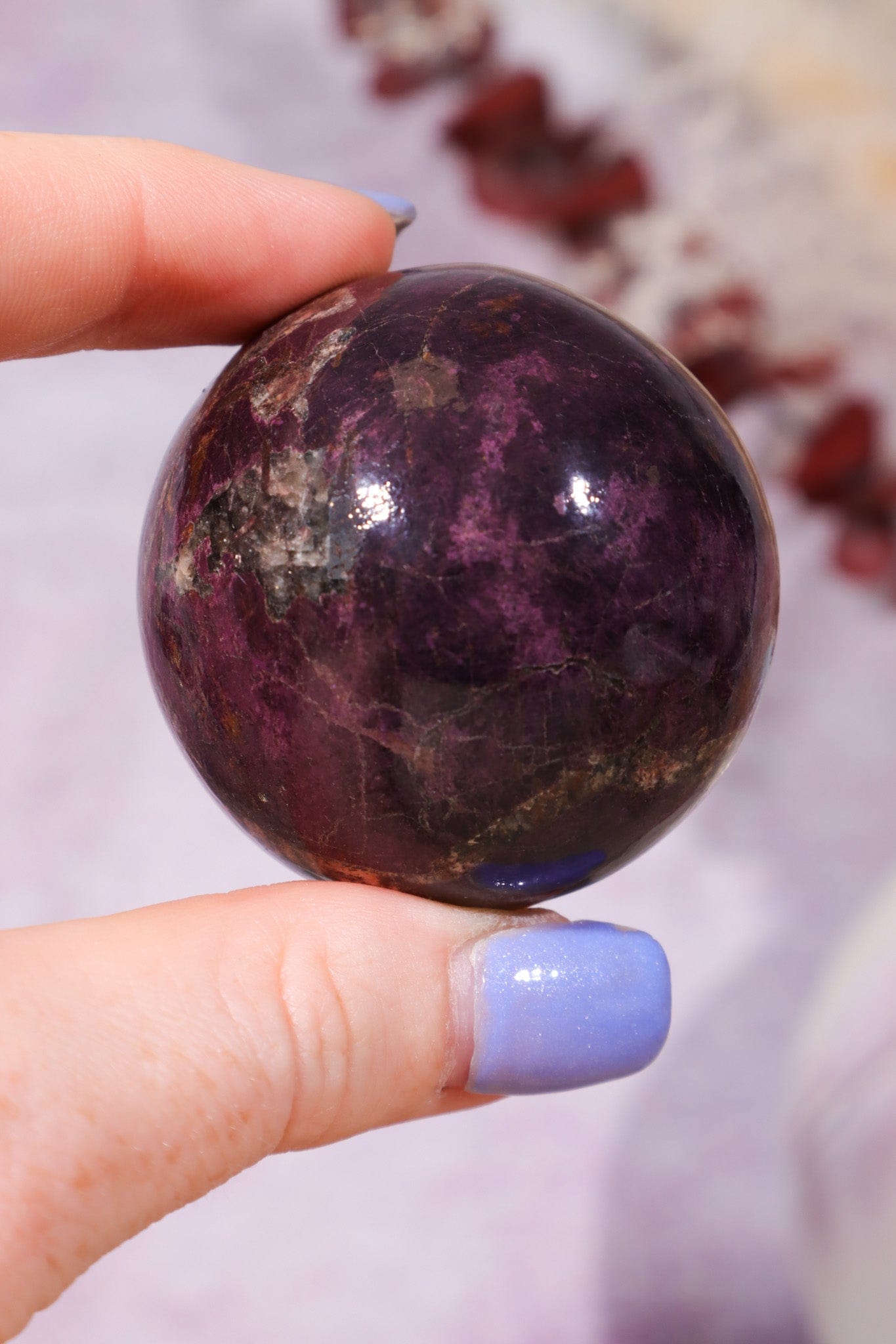 Purpurite Sphere 170gr Spheres Tali & Loz Crystals
