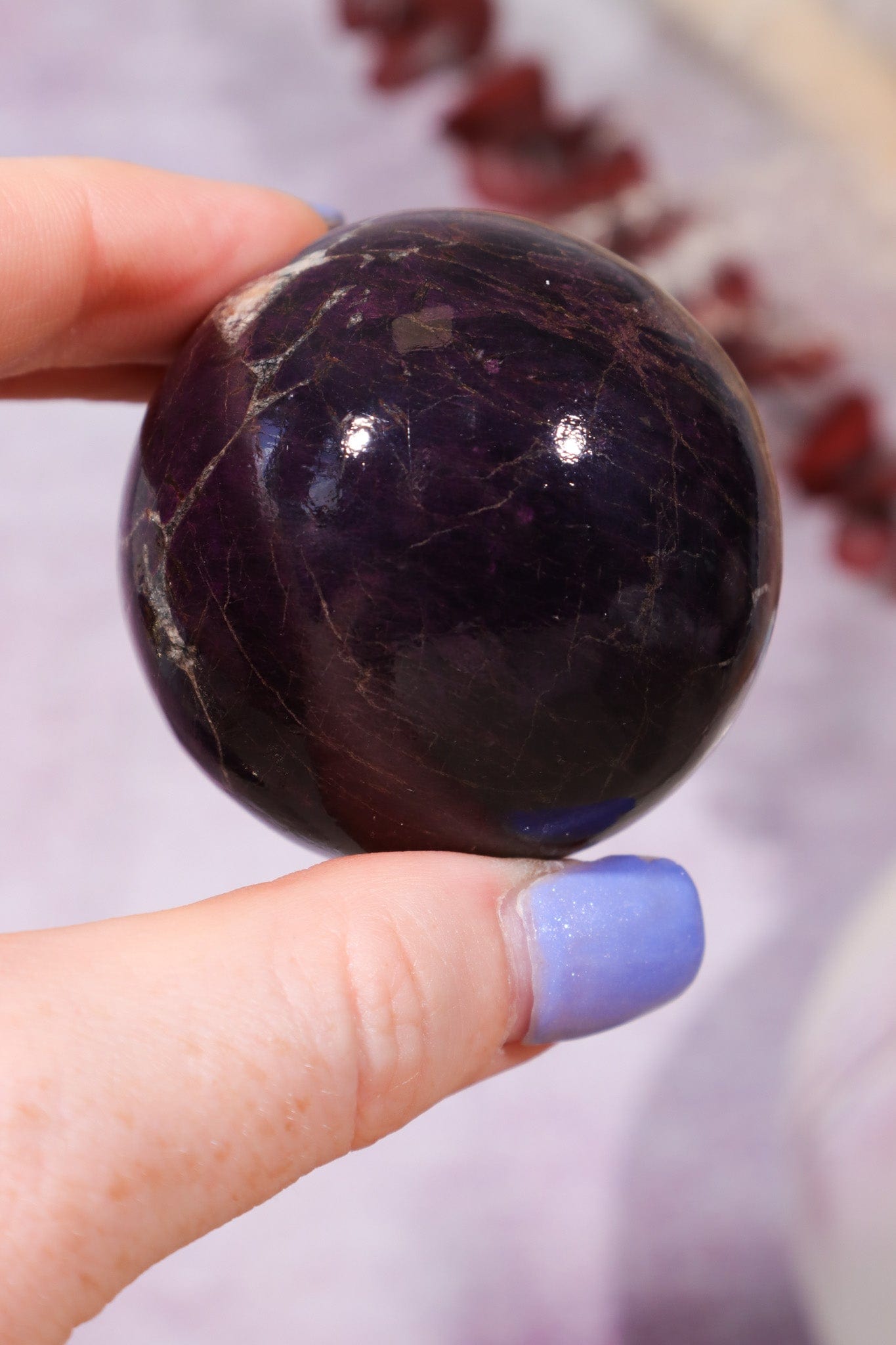Purpurite Sphere 191gr Spheres Tali & Loz Crystals