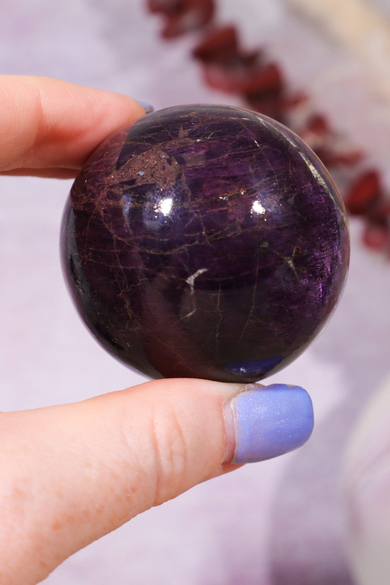 Purpurite Sphere 191gr Spheres Tali & Loz Crystals