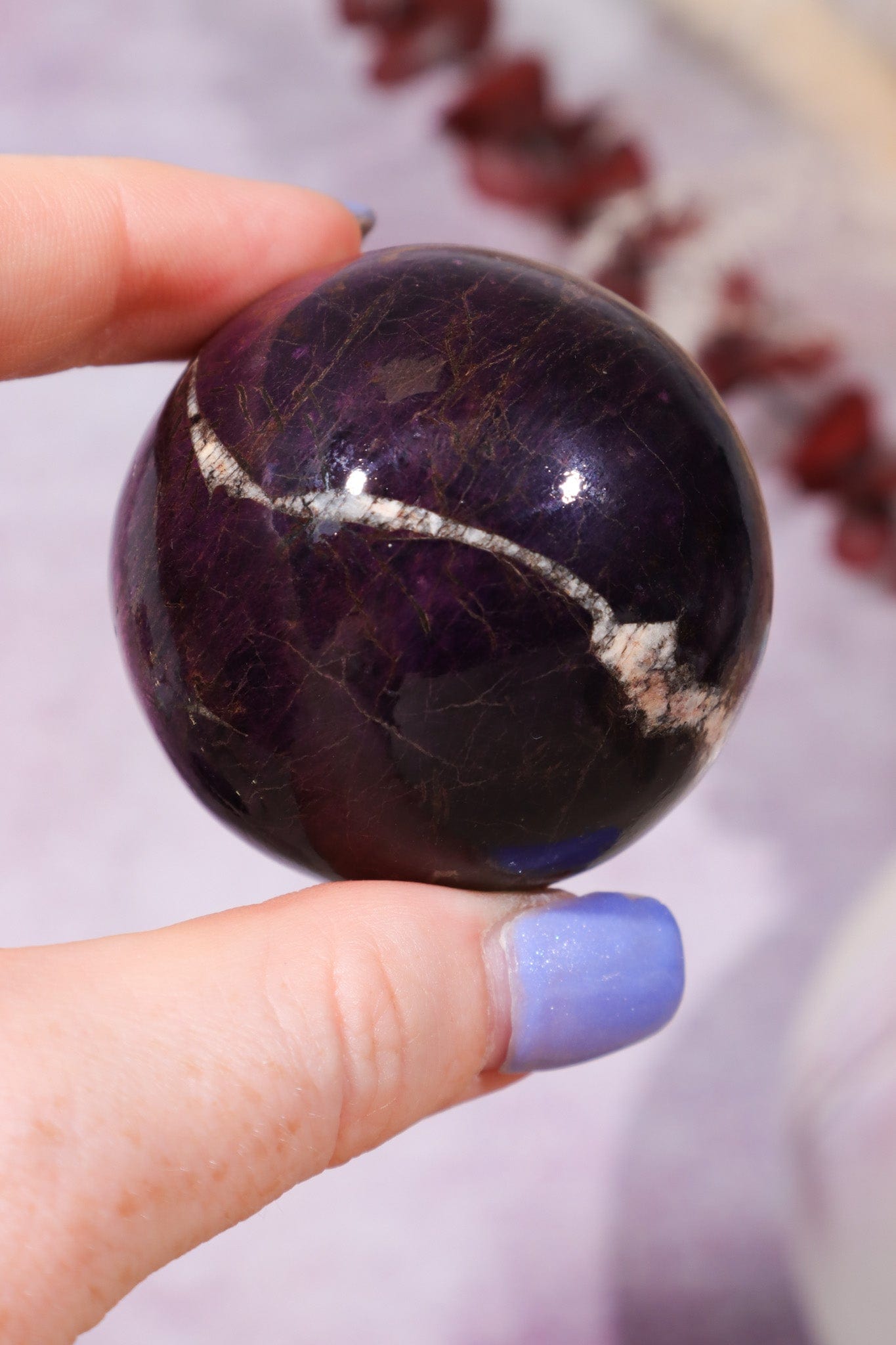 Purpurite Sphere 191gr Spheres Tali & Loz Crystals