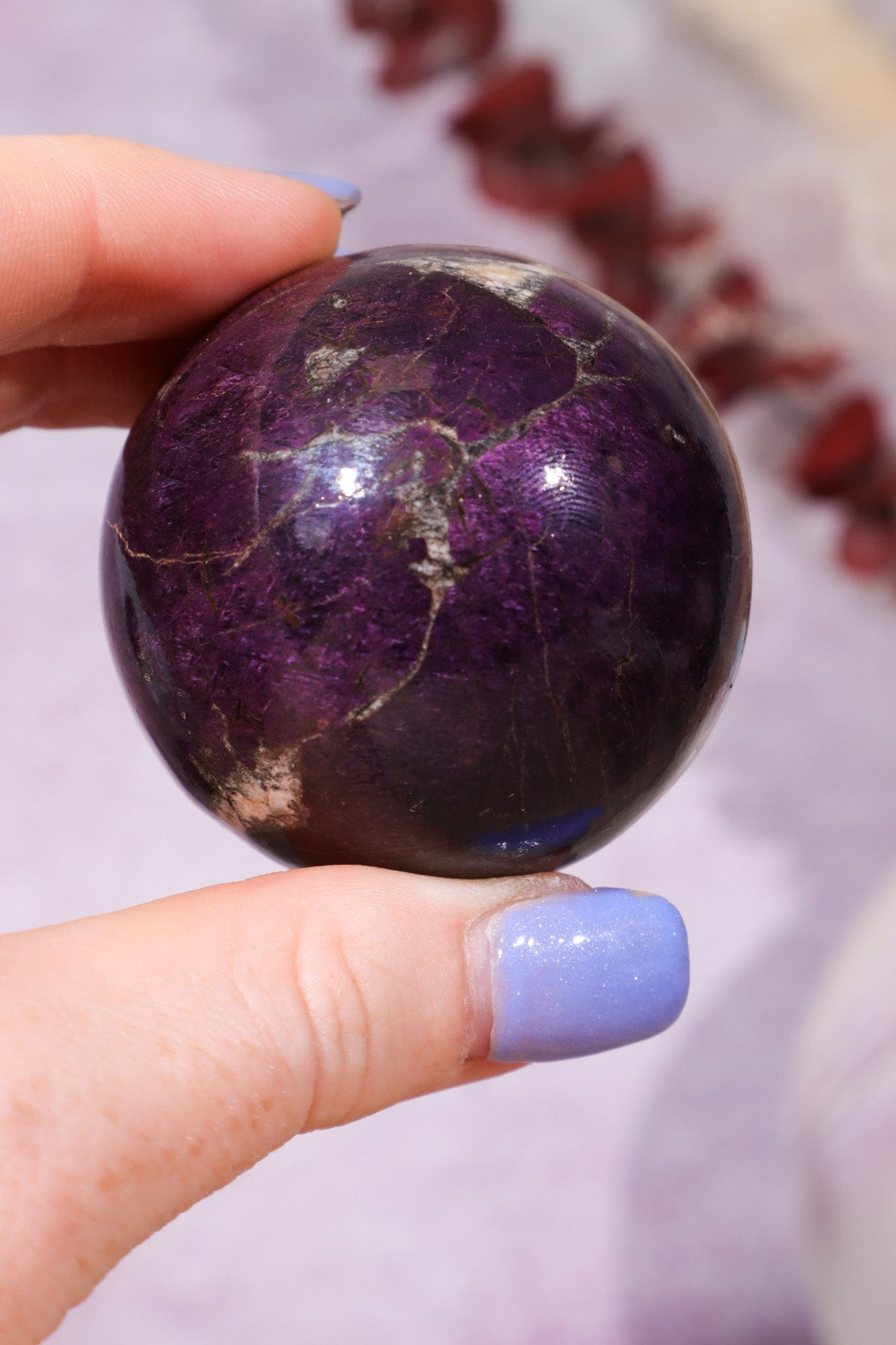Purpurite Sphere 191gr Spheres Tali & Loz Crystals