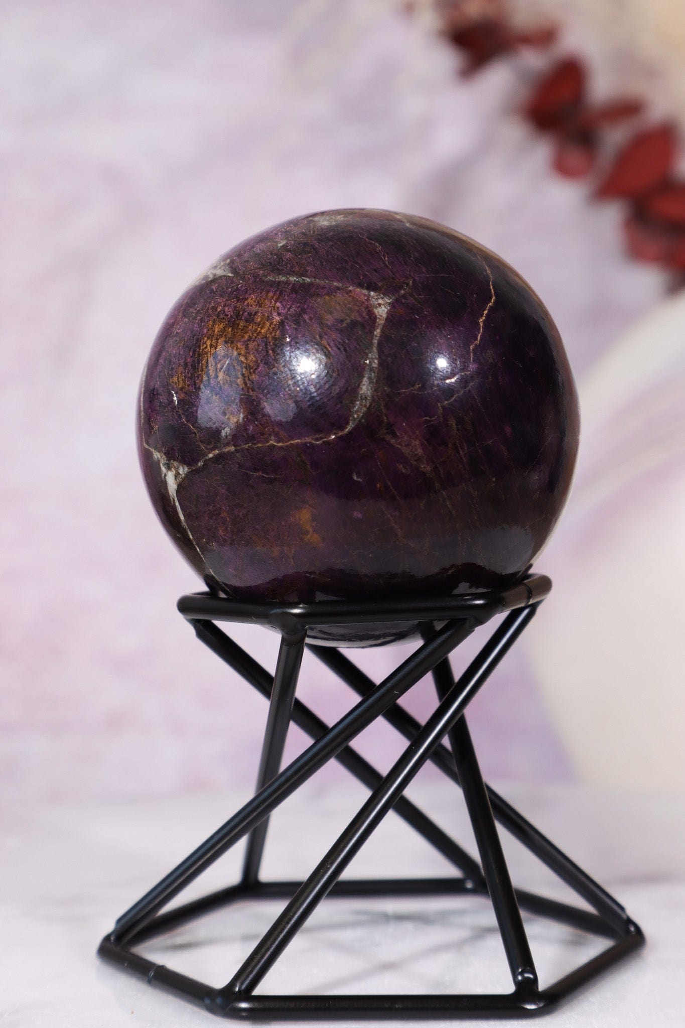 Purpurite Sphere 191gr Spheres Tali & Loz Crystals