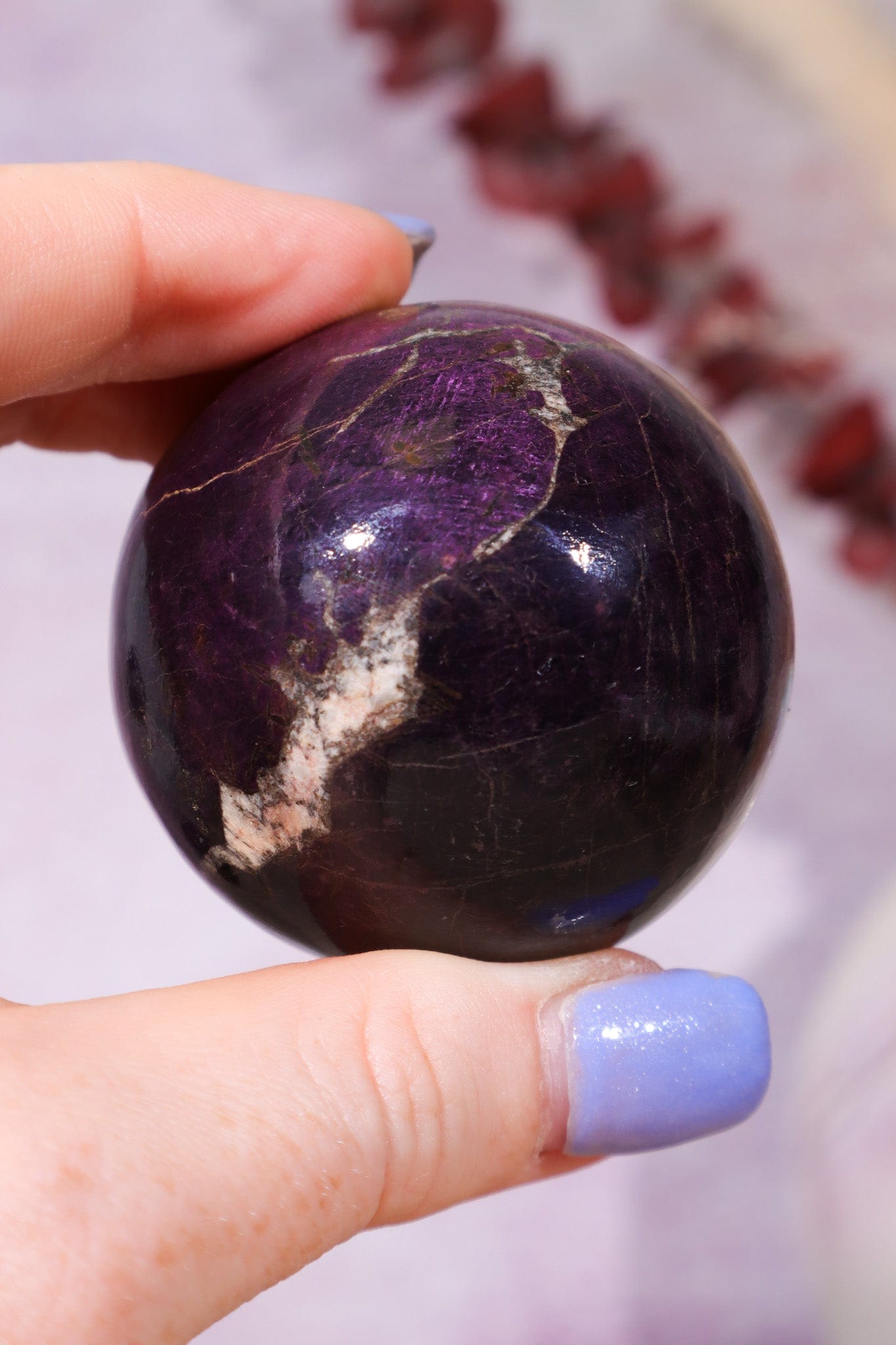 Purpurite Sphere 191gr Spheres Tali & Loz Crystals