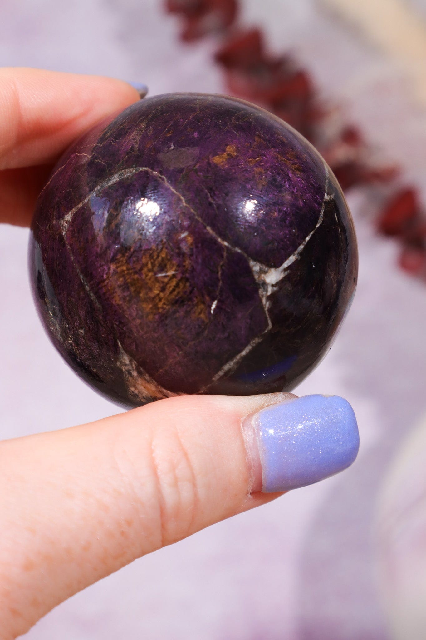 Purpurite Sphere 191gr Spheres Tali & Loz Crystals