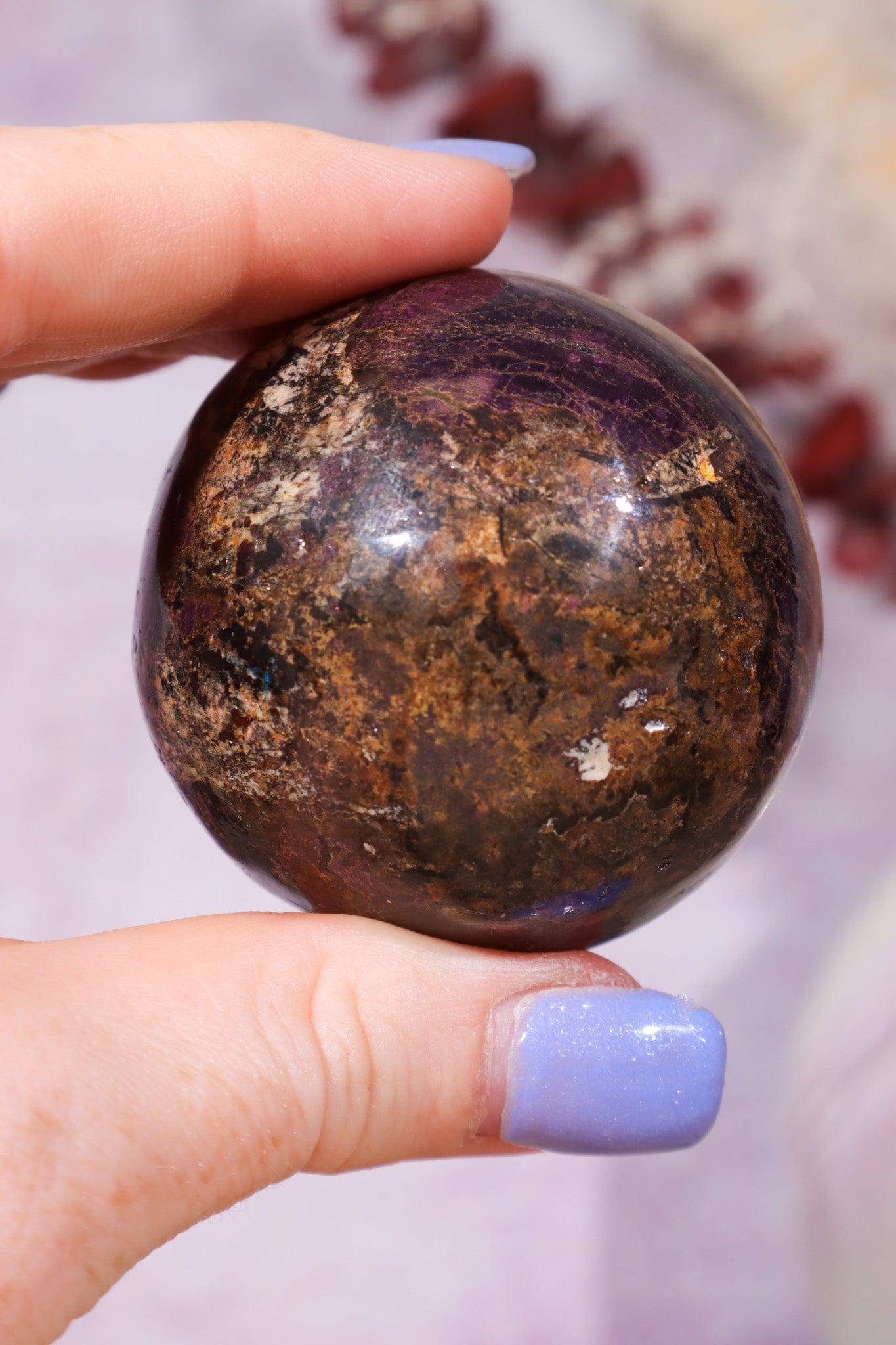 Purpurite Sphere 198gr Spheres Tali & Loz Crystals