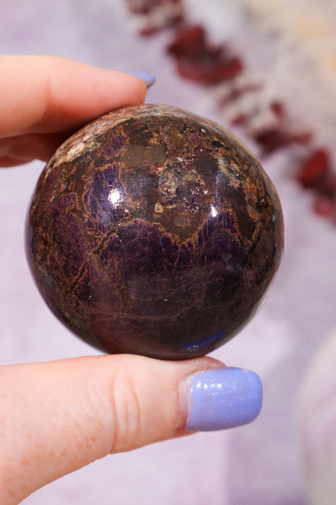 Purpurite Sphere 198gr Spheres Tali & Loz Crystals