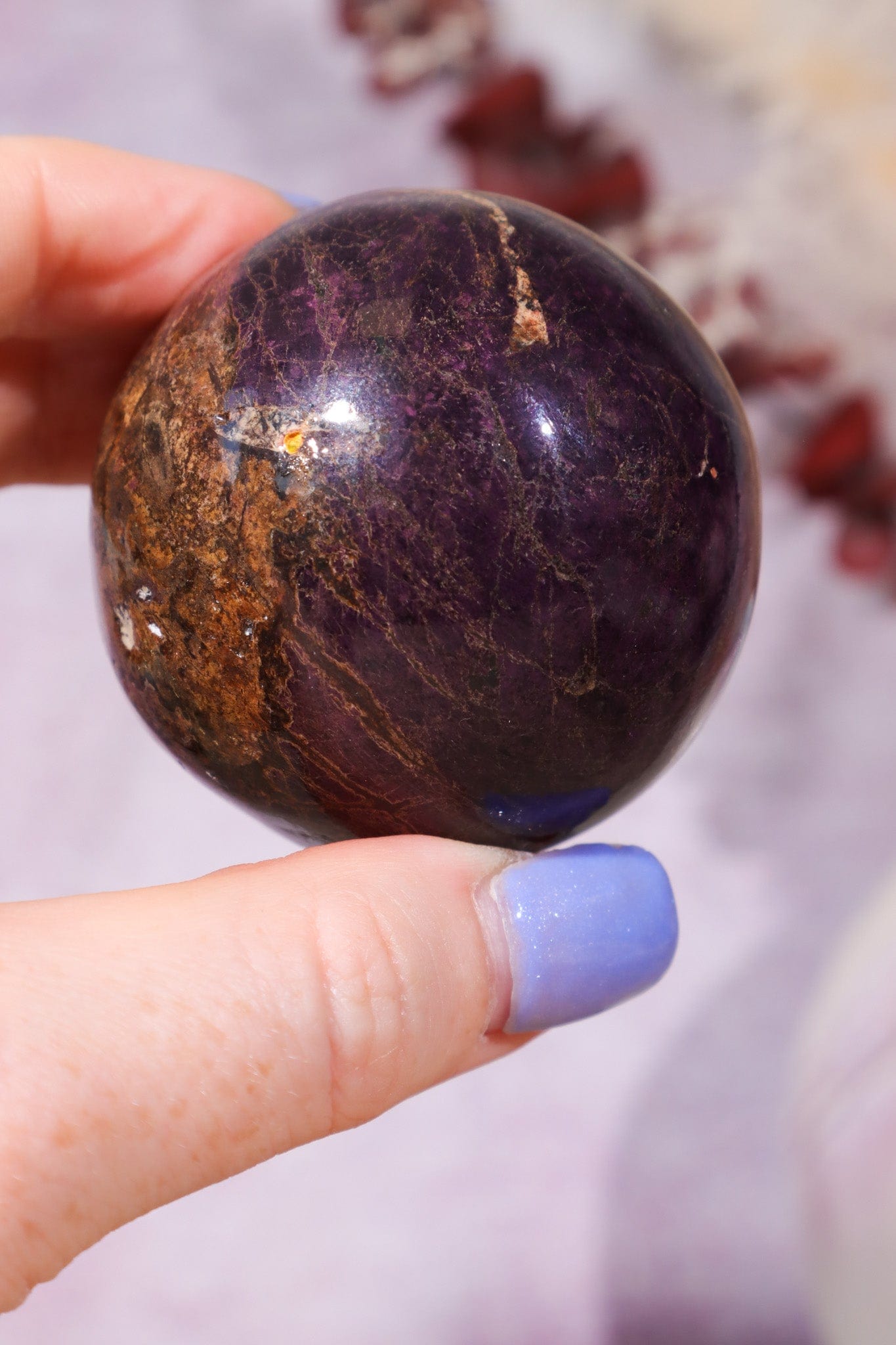 Purpurite Sphere 198gr Spheres Tali & Loz Crystals