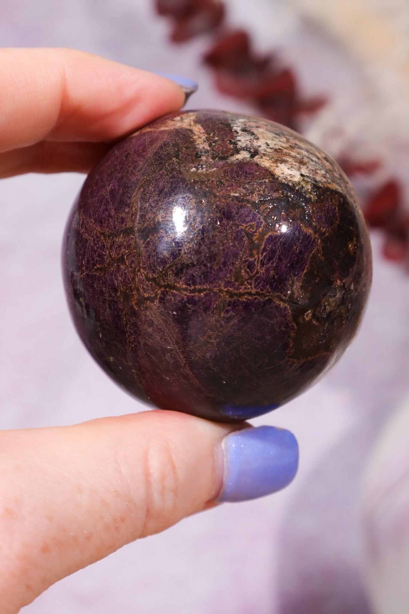 Purpurite Sphere 198gr Spheres Tali & Loz Crystals