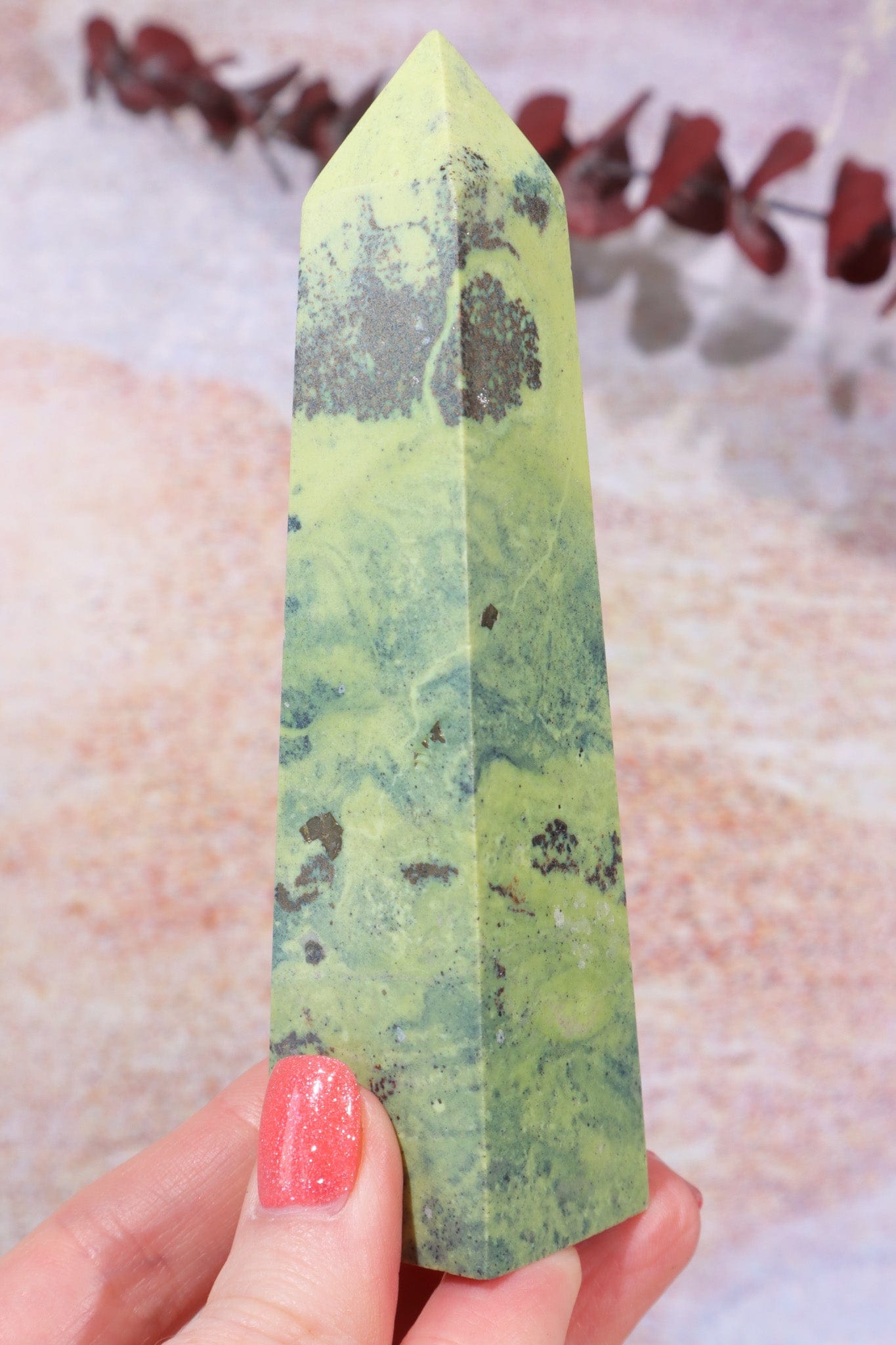 Pyrite In Serpentine Towers, Intuitively Chosen Towers Tali & Loz Crystals