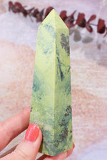 Pyrite In Serpentine Towers, Intuitively Chosen Towers Tali & Loz Crystals