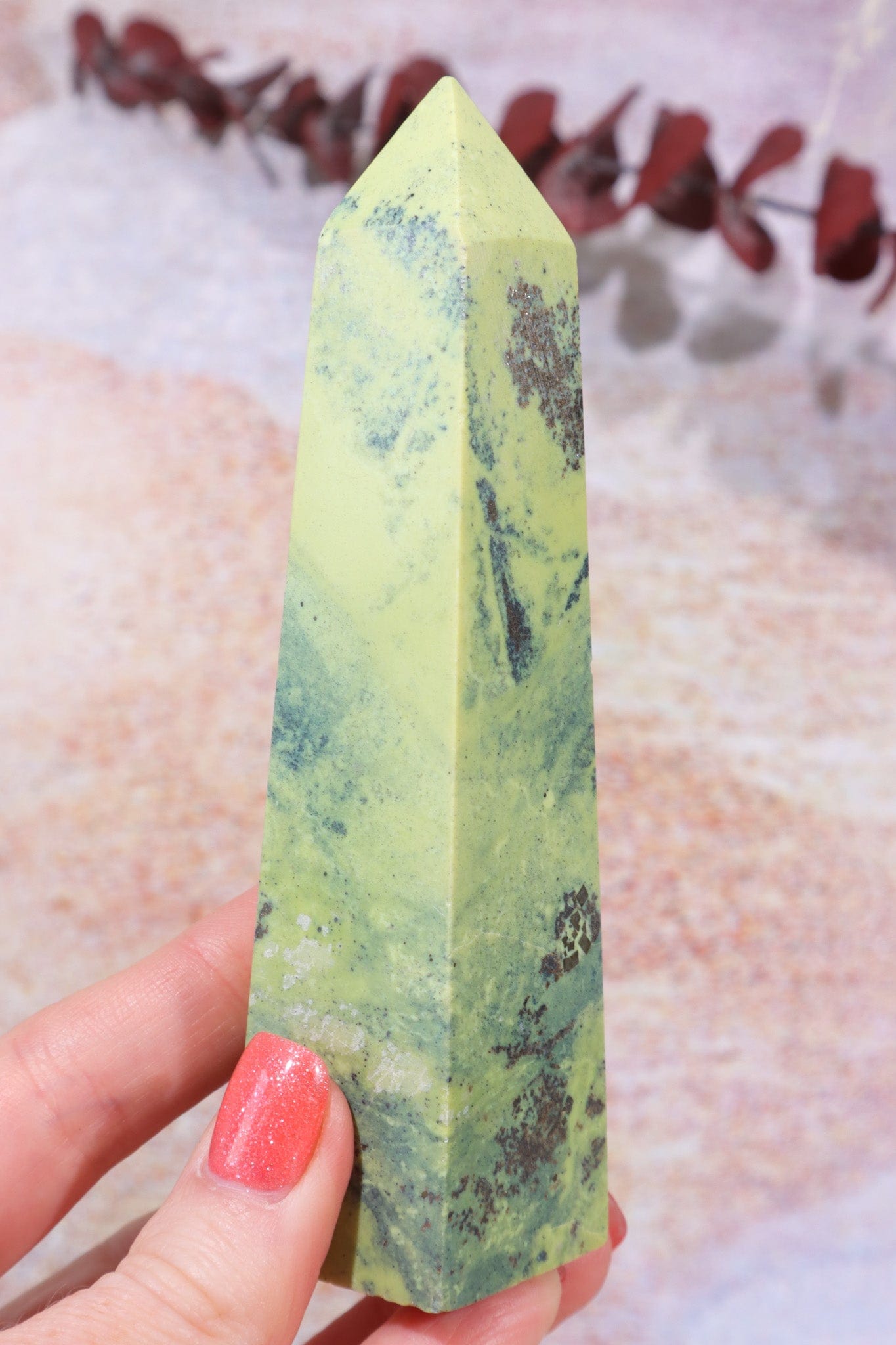 Pyrite In Serpentine Towers, Intuitively Chosen Towers Tali & Loz Crystals