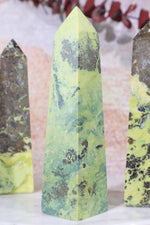 Pyrite In Serpentine Towers, Intuitively Chosen Towers Tali & Loz Crystals