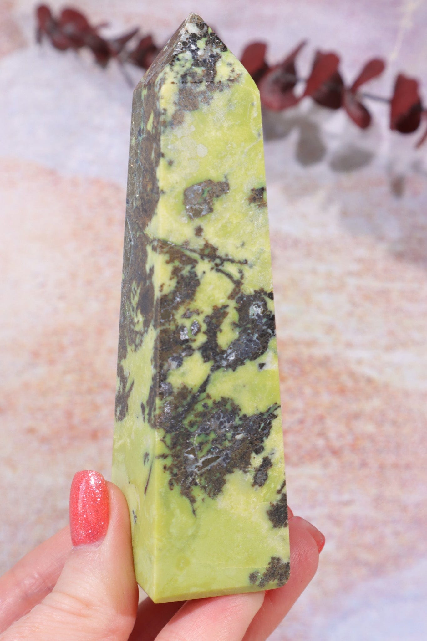 Pyrite In Serpentine Towers, Intuitively Chosen Towers Tali & Loz Crystals