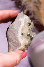 Pyrite on Dolomite Mineral Specimen 6.3cm Tali & Loz Crystals