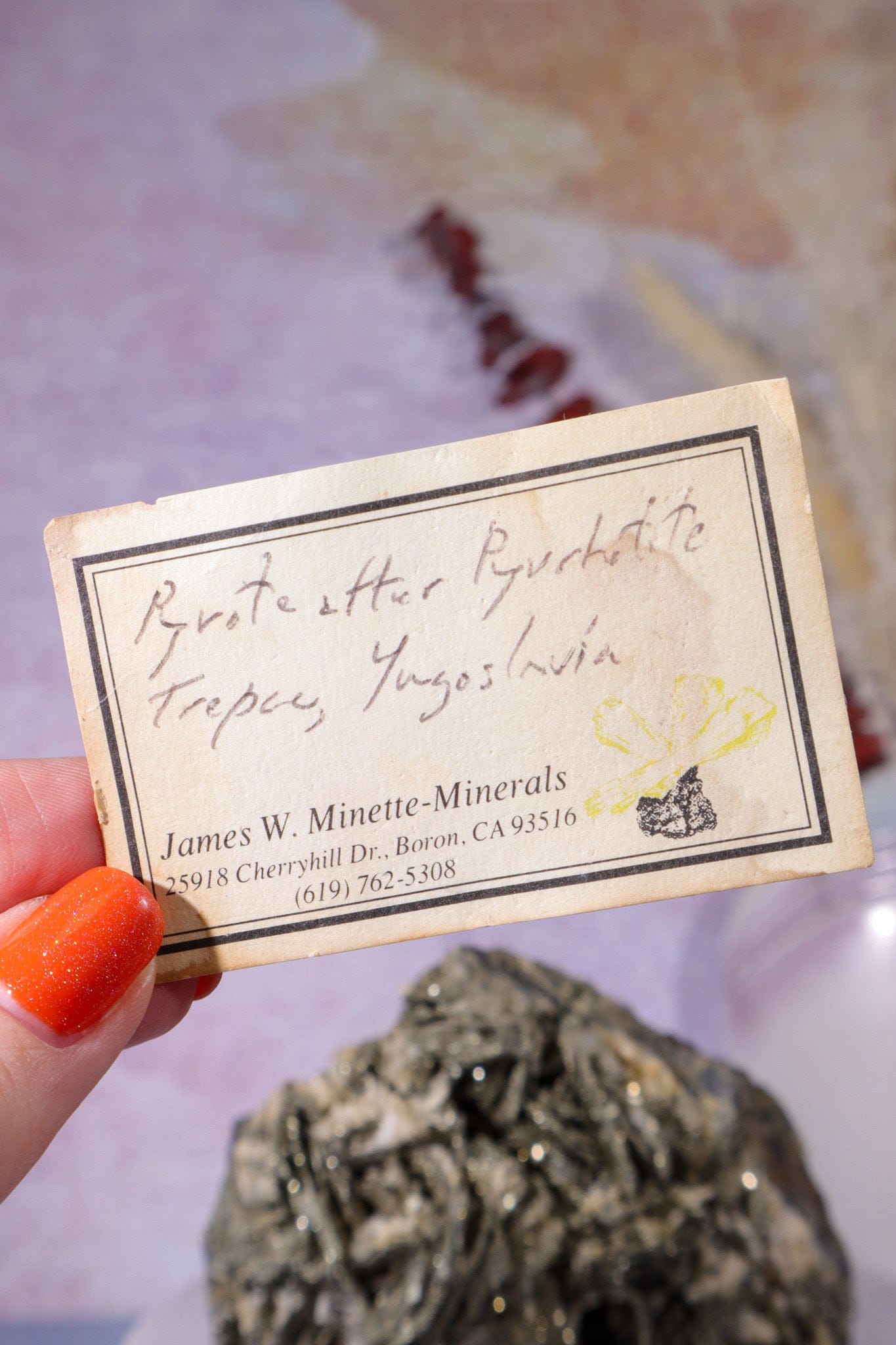 Pyrite Pseudomorph after Pyrrhotite Specimen 1KG, Trepca Yugoslavia Specimen Tali & Loz Crystals