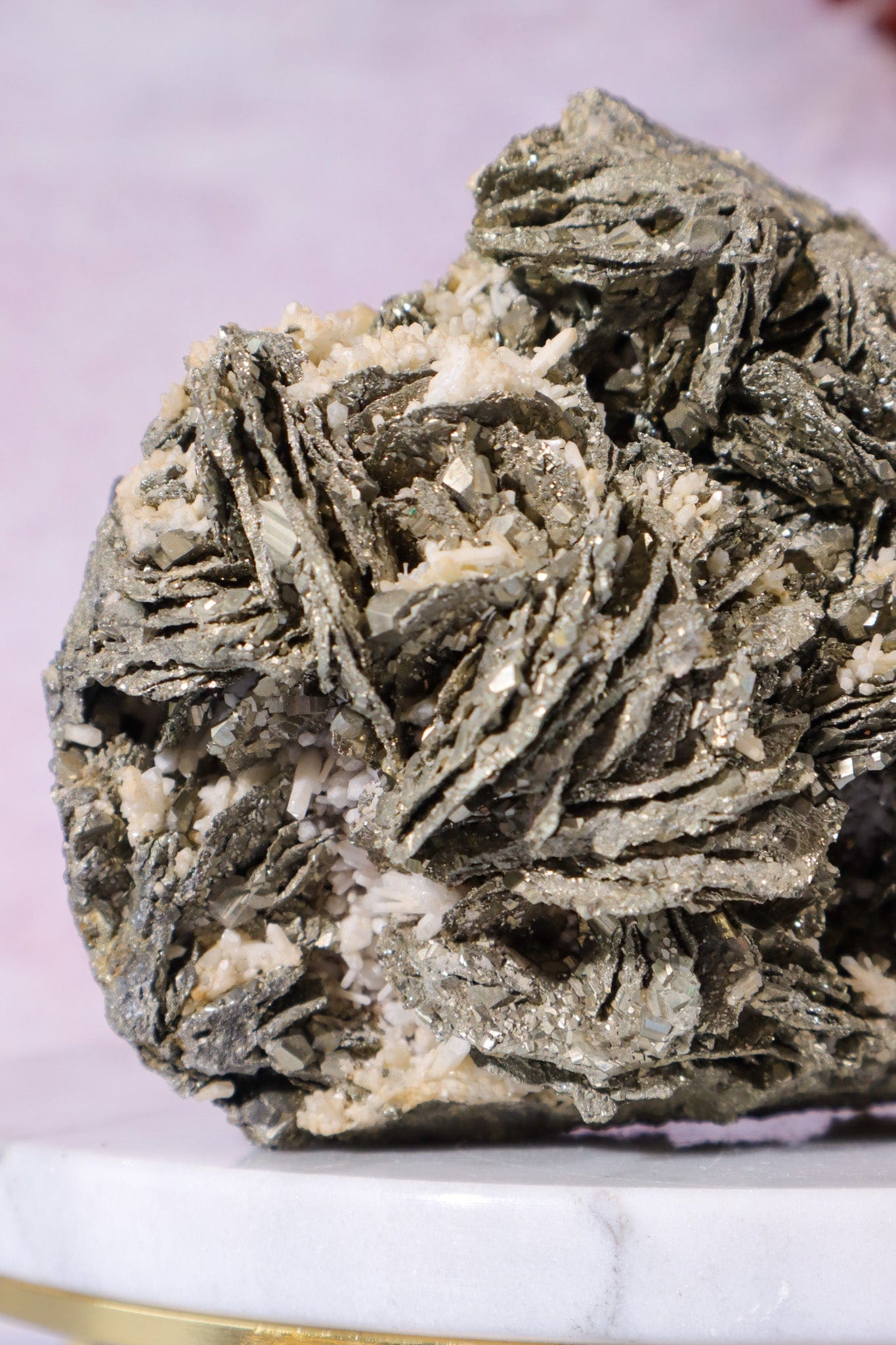 Pyrite Pseudomorph after Pyrrhotite Specimen 1KG, Trepca Yugoslavia Specimen Tali & Loz Crystals