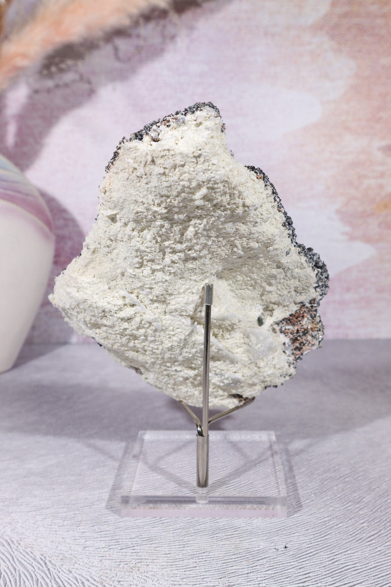 Pyrite With Galena And Quartz Details, Bulgaria 18.5cm Minerals Tali & Loz