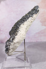 Pyrite With Galena And Quartz Details, Bulgaria 18.5cm Minerals Tali & Loz