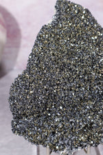 Pyrite With Galena And Quartz Details, Bulgaria 18.5cm Minerals Tali & Loz