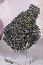 Pyrite With Galena And Quartz Details, Bulgaria 18.5cm Minerals Tali & Loz