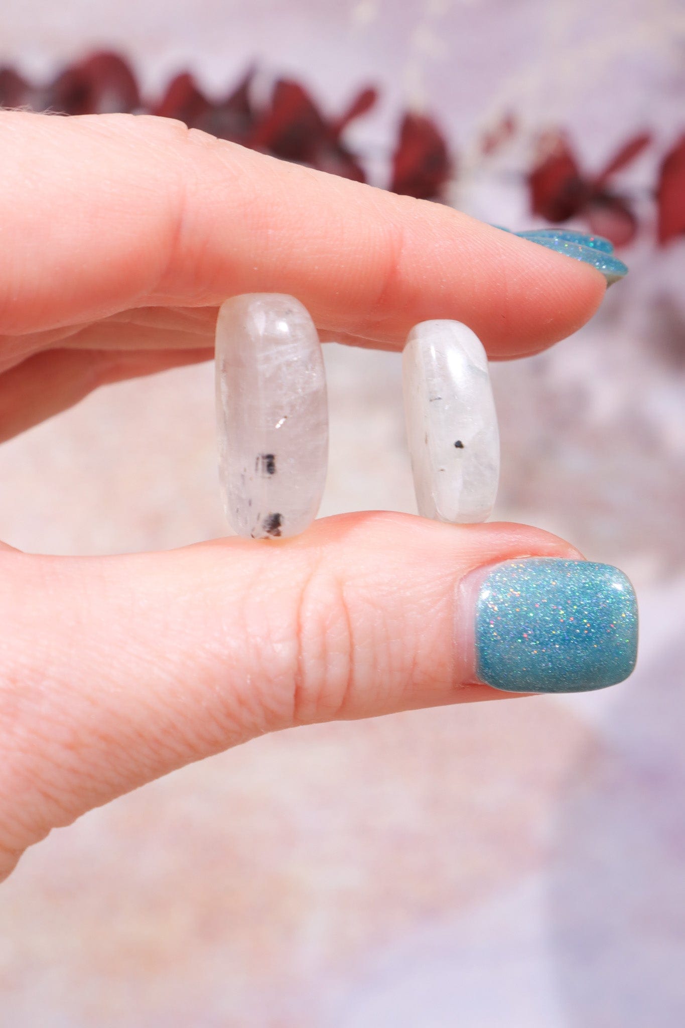 Rainbow Moonstone Cabochons Square and Rectangle Cabochons Tali & Loz Crystals