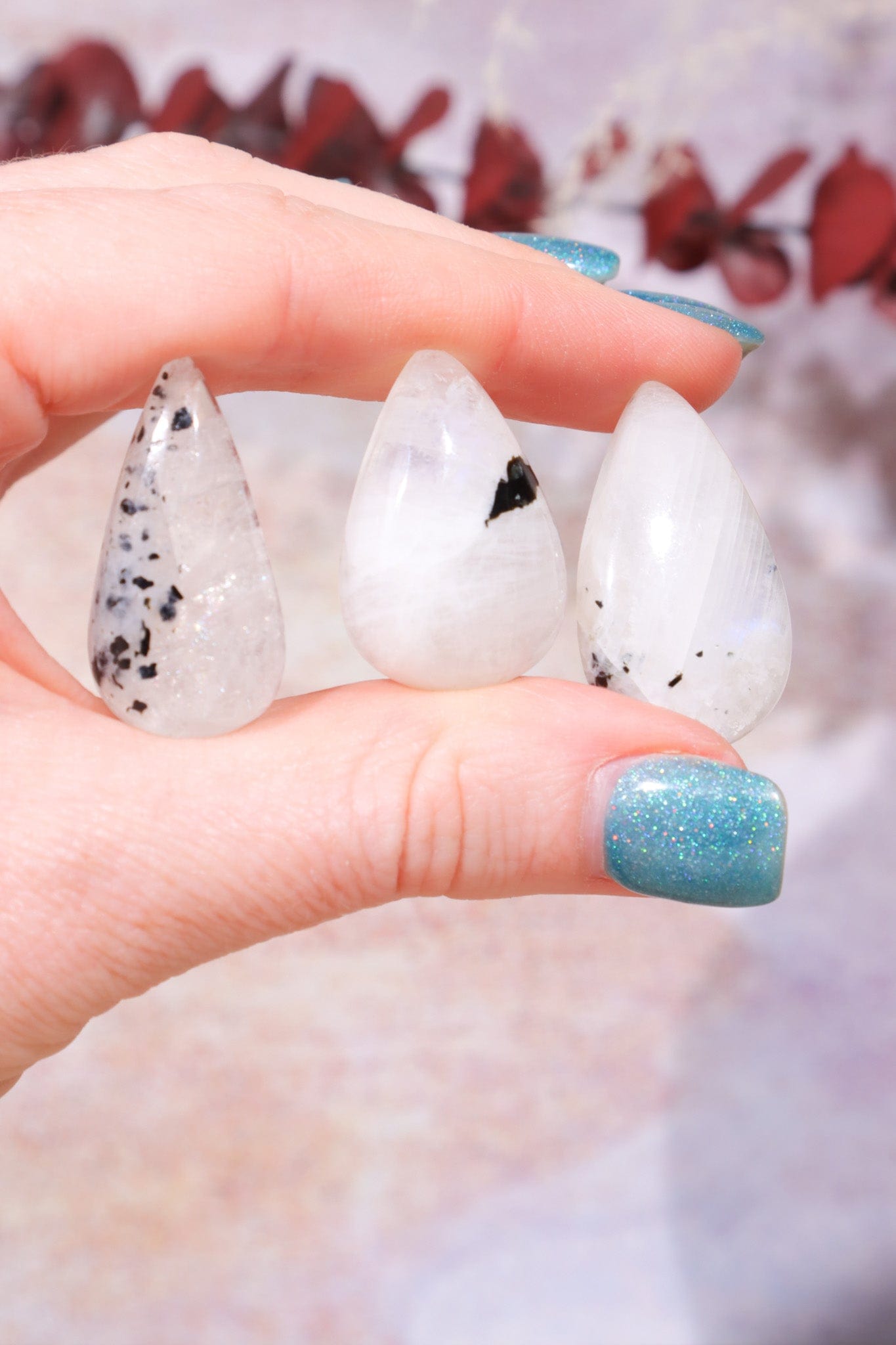 Rainbow Moonstone Cabochons Teardrops Cabochons Teardrops Large (3cm) Tali & Loz Crystals