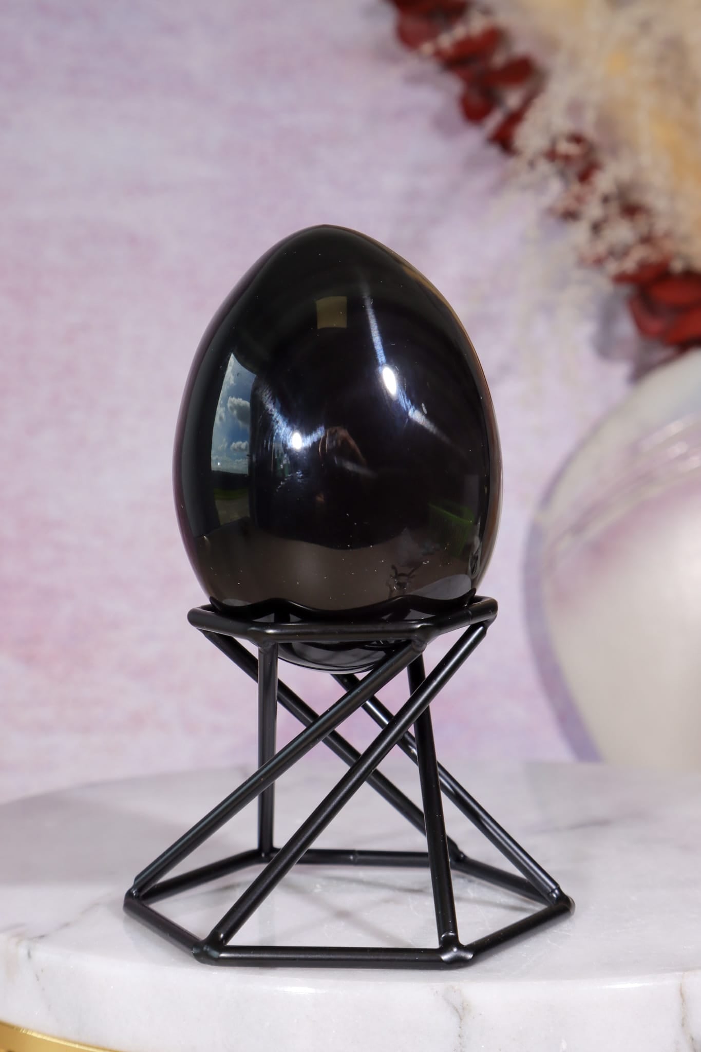 Rainbow Obsidian Egg | 5.9cm | Mexico Eggs Tali & Loz Crystals