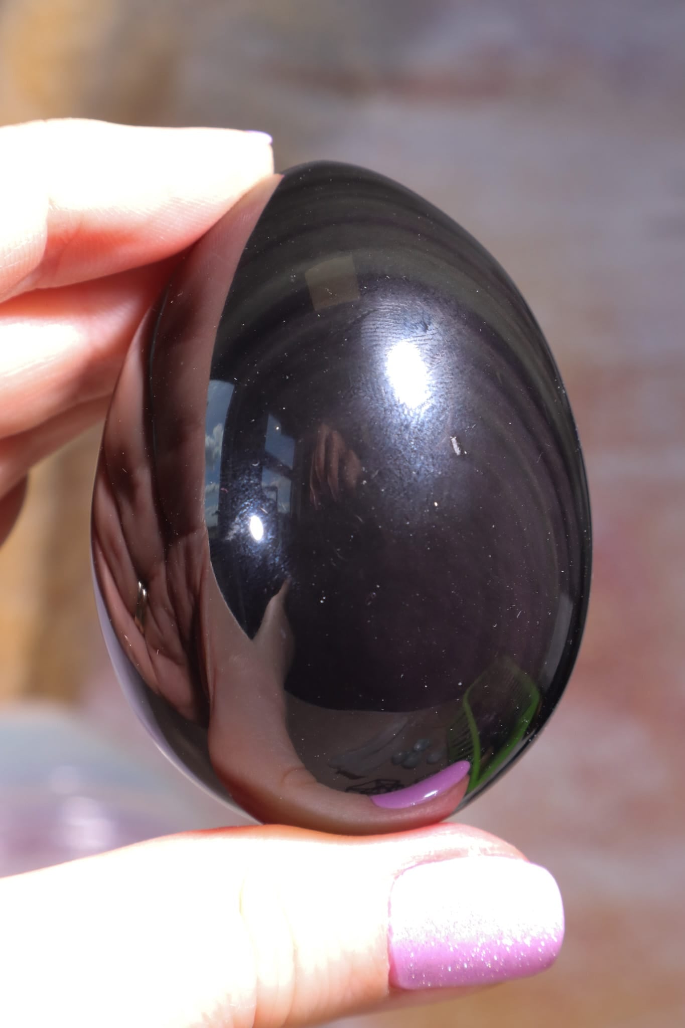 Rainbow Obsidian Egg | 5.9cm | Mexico Eggs Tali & Loz Crystals