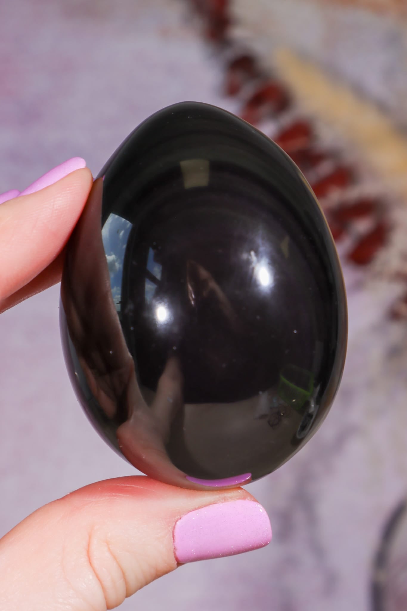 Rainbow Obsidian Egg | 5.9cm | Mexico Eggs Tali & Loz Crystals